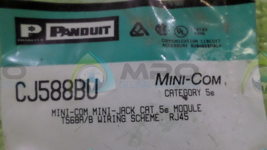 PANDUIT CJ588BU MINI JACK MODULE *NEW IN ORIGINAL PACKAGE*