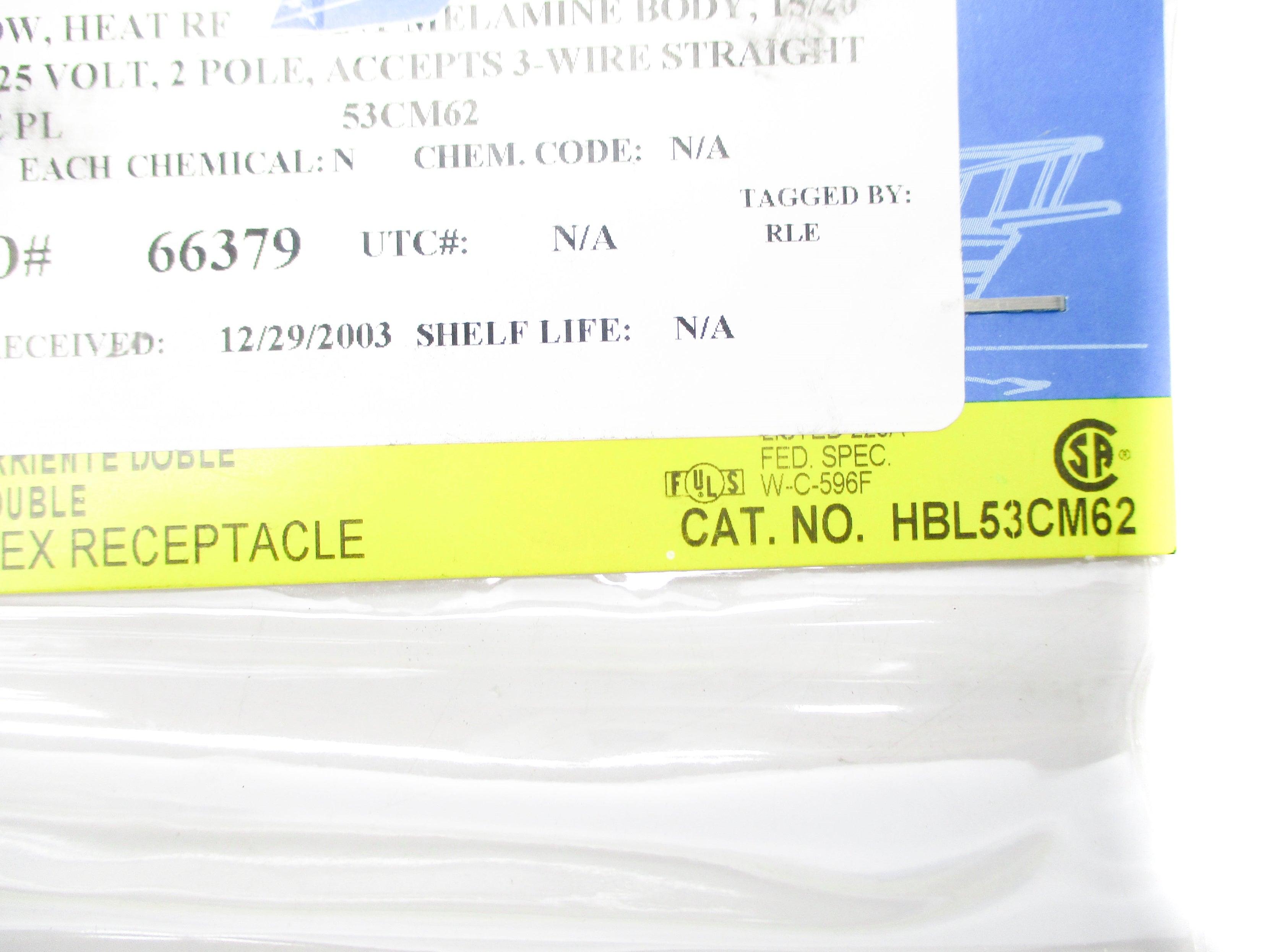 HUBBELL HBL53CM62 NSMP