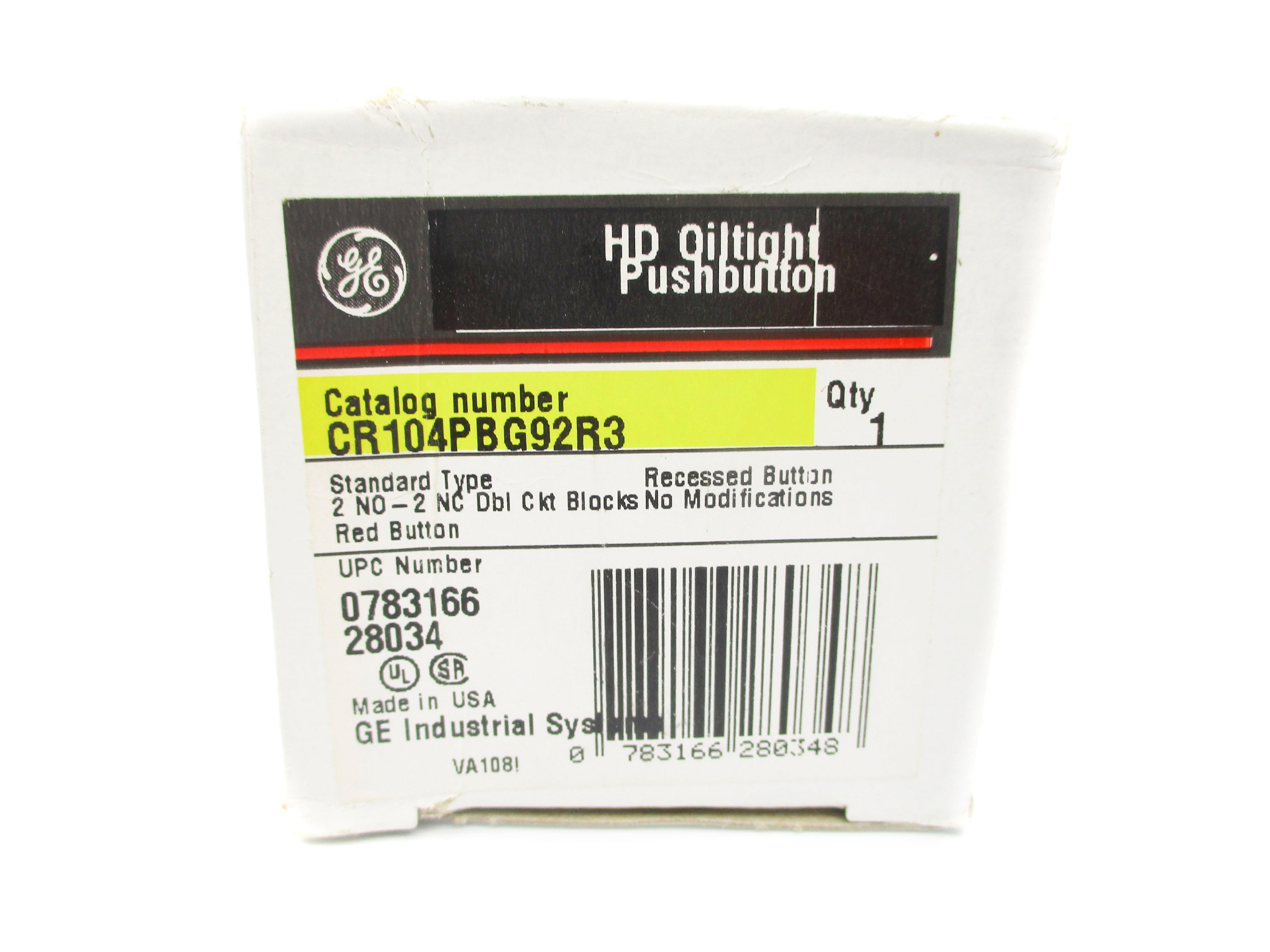 GENERAL ELECTRIC CR104PBG92R3 NSMP