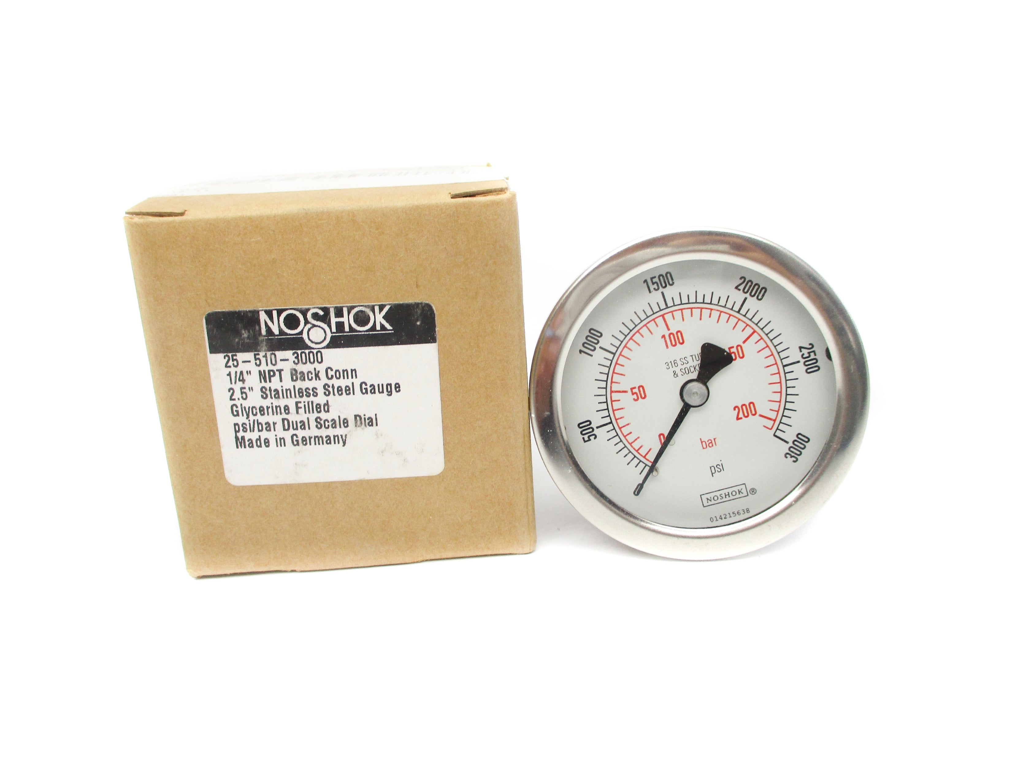 NOSHOK 25-510-3000 0-3000PSI NSMP