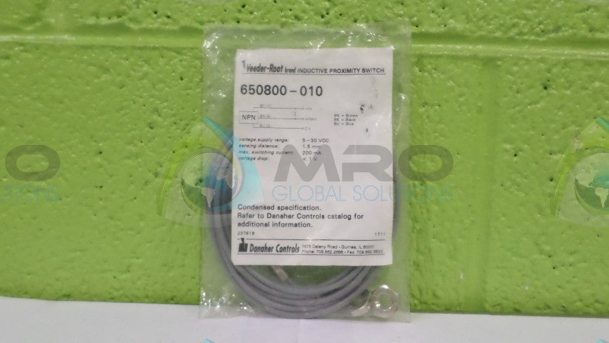 VEEDER-ROOT 650800-010 INDUCTIVE PROXIMITY SWITCH *NEW IN FACTORY BAG*