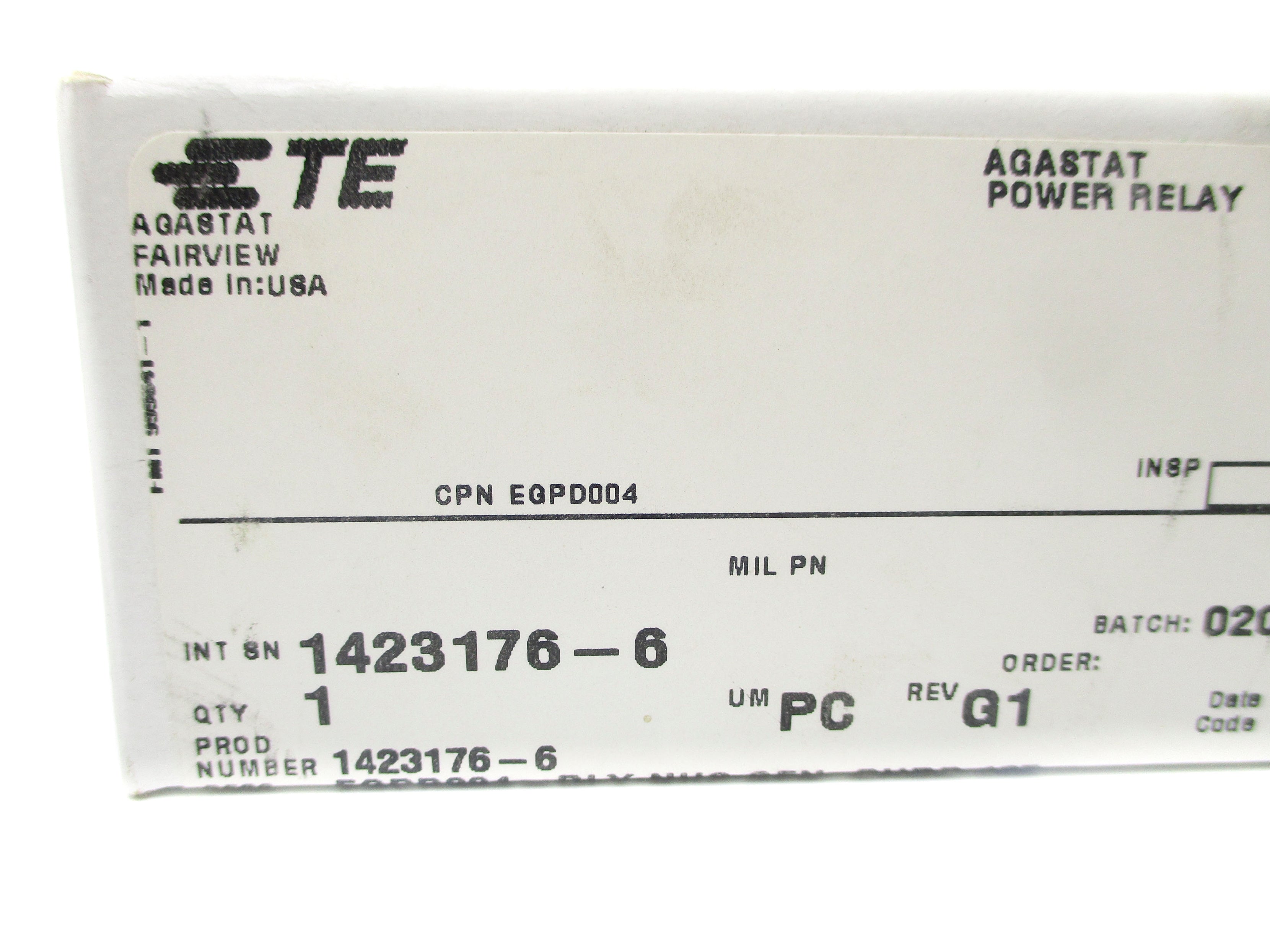 TYCO ELECTRONICS EGPD004 125VDC NSMP
