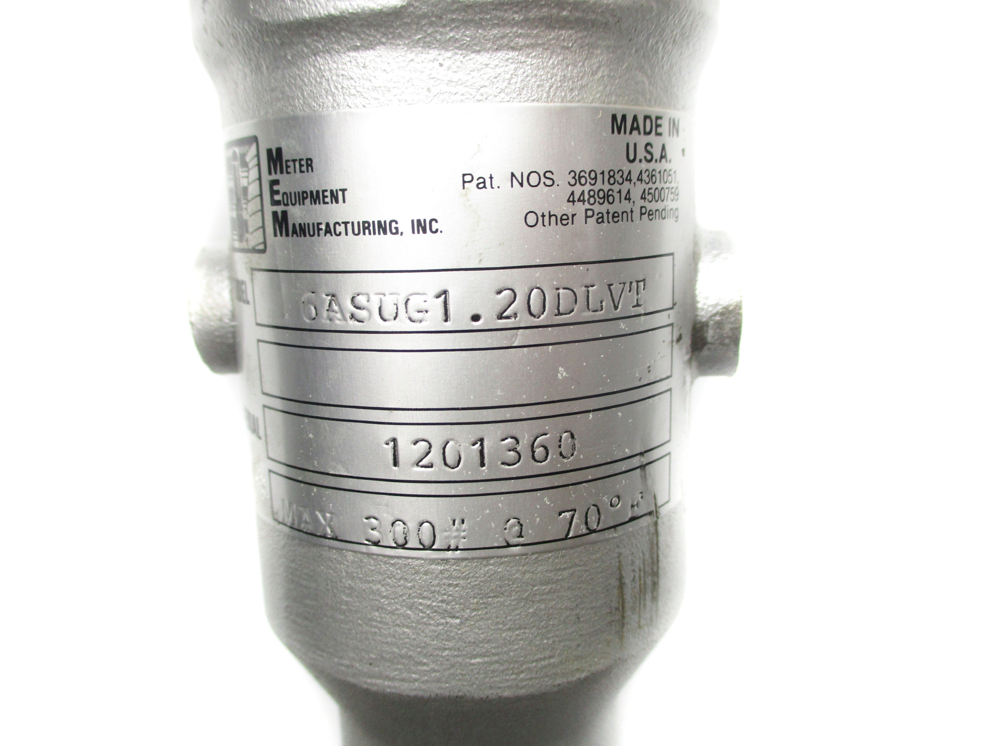 METER EQUIPMENT MANUFACTURING 6ASUG1.20DLVT NSNP