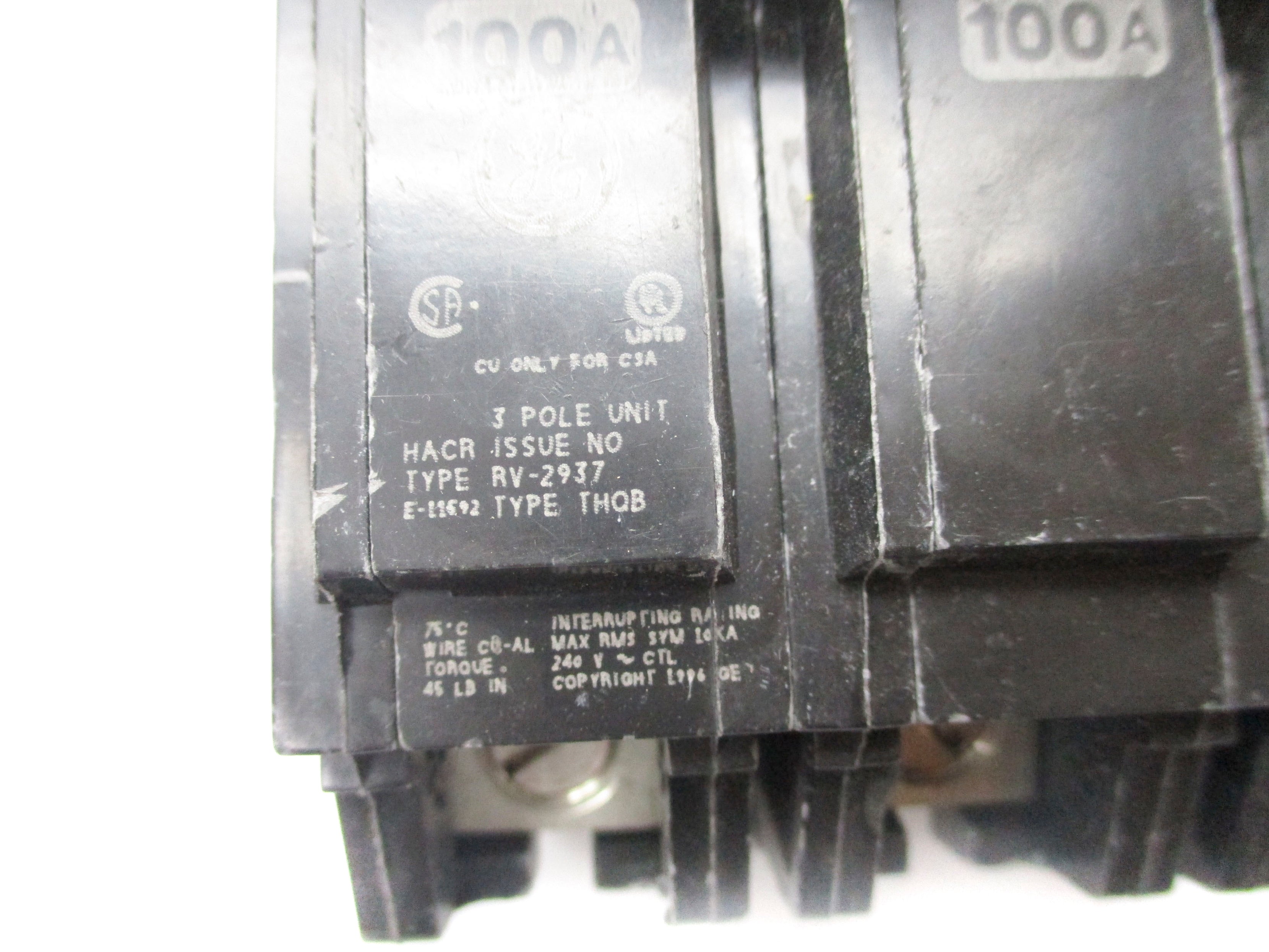 GENERAL ELECTRIC THQB3100 100A 240V NSNP