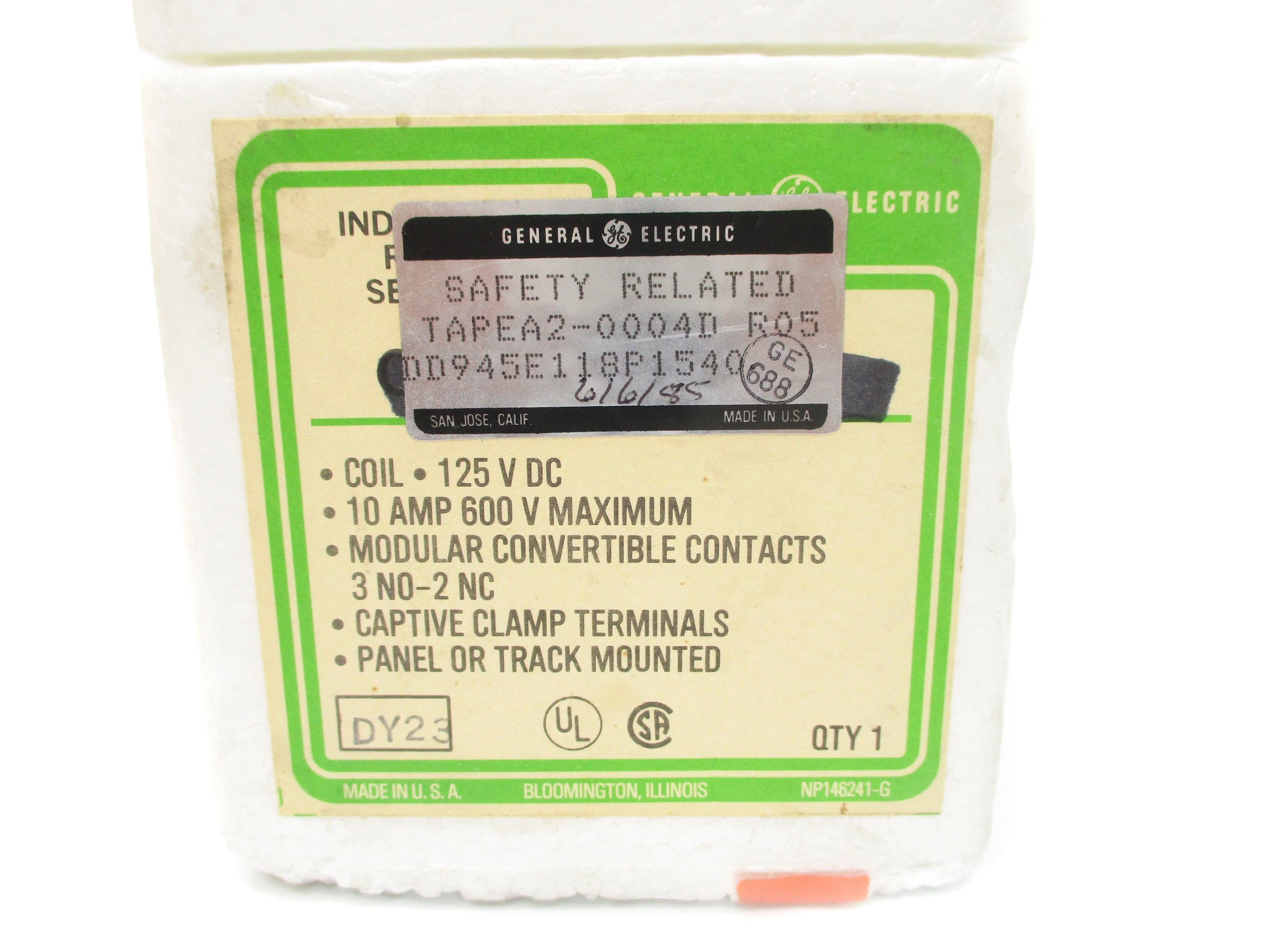 GENERAL ELECTRIC CR120BD032 125VDC 10A NSMP