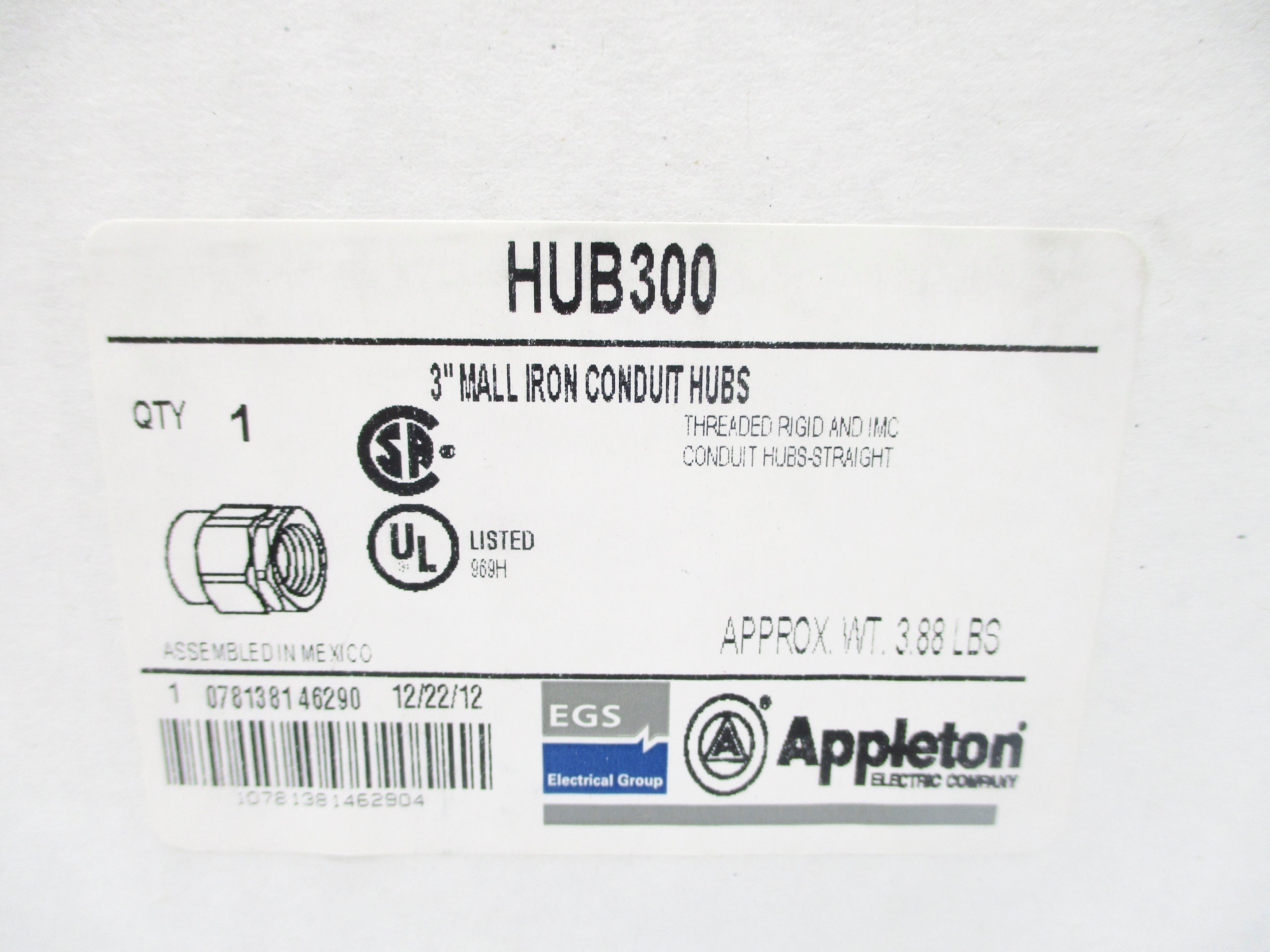 APPLETON HUB300 NSMP