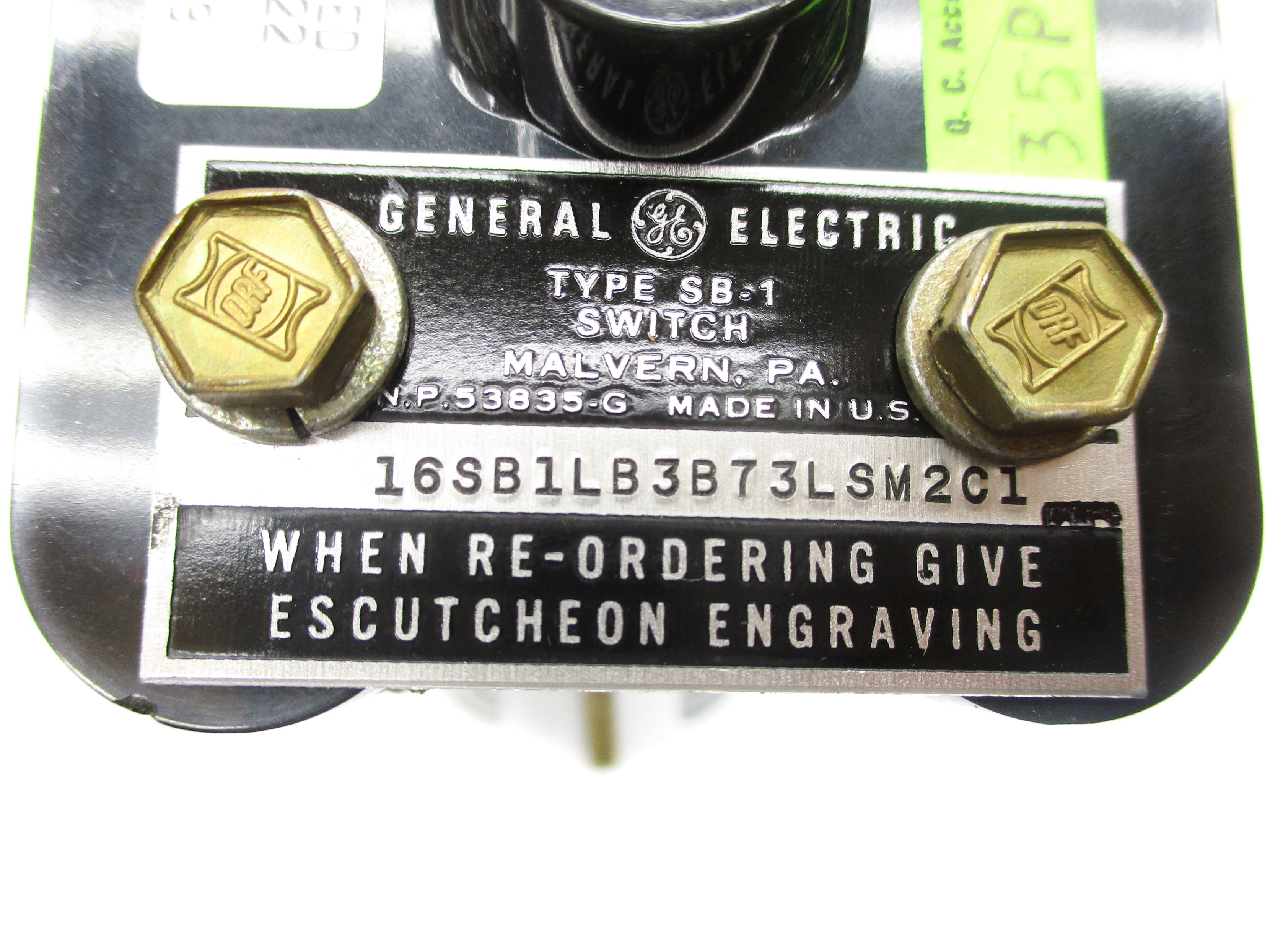 GENERAL ELECTRIC 16SB1LB3B73LSM2C1 (NO KEY) NSNP