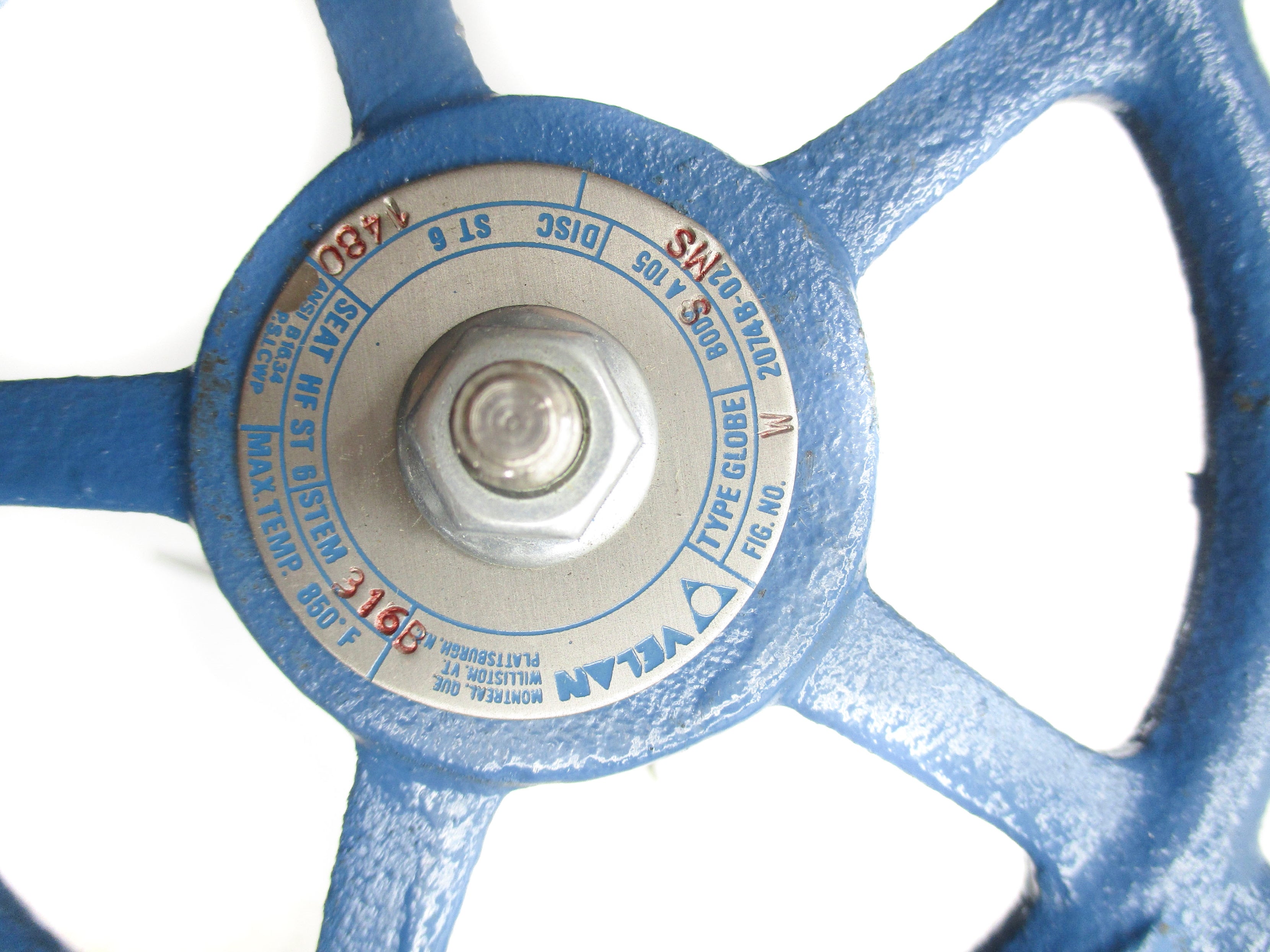 VELAN W04-2074B-02MS 600PSI NSMP