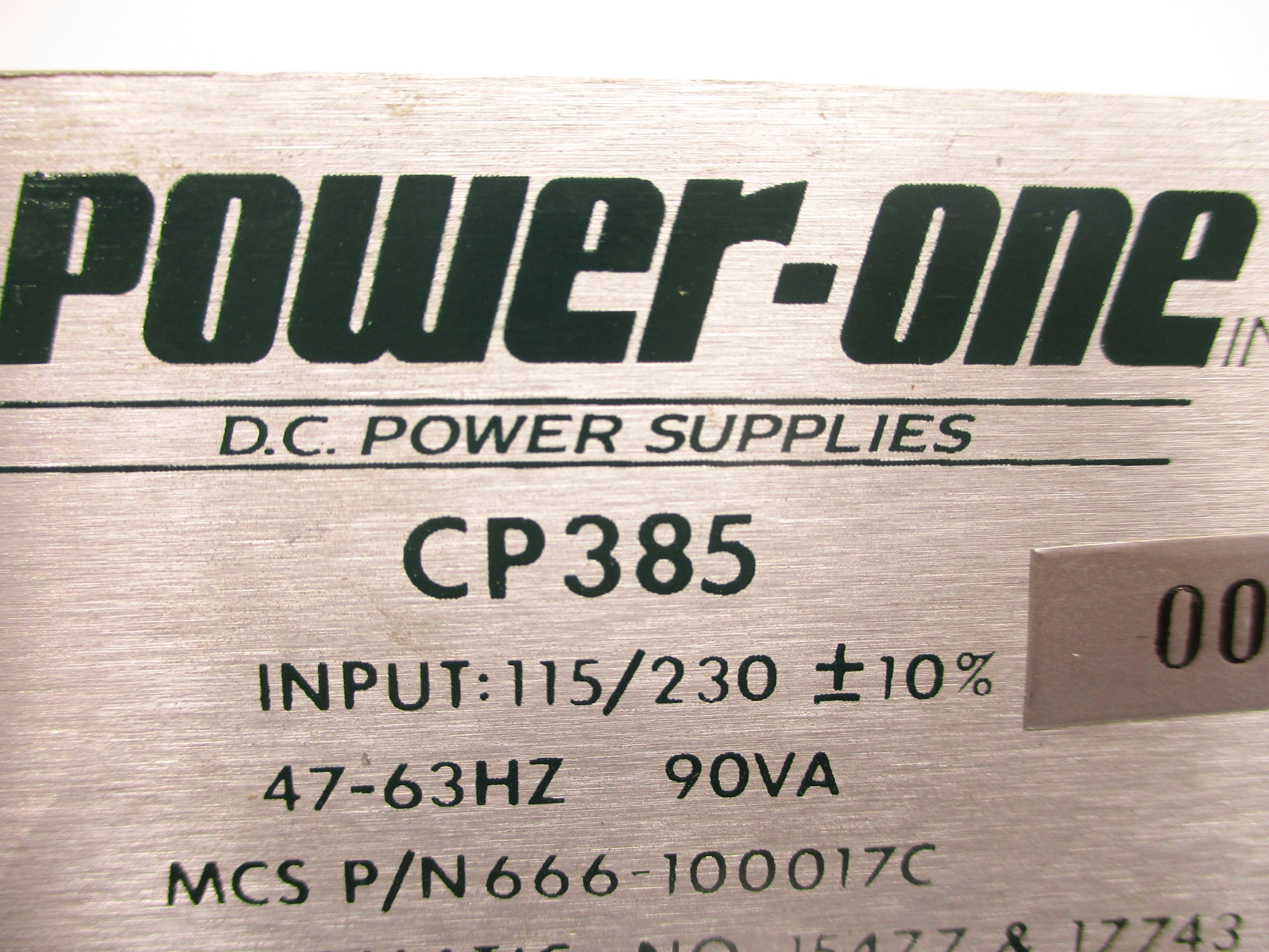 POWER-ONE CP385 UNMP