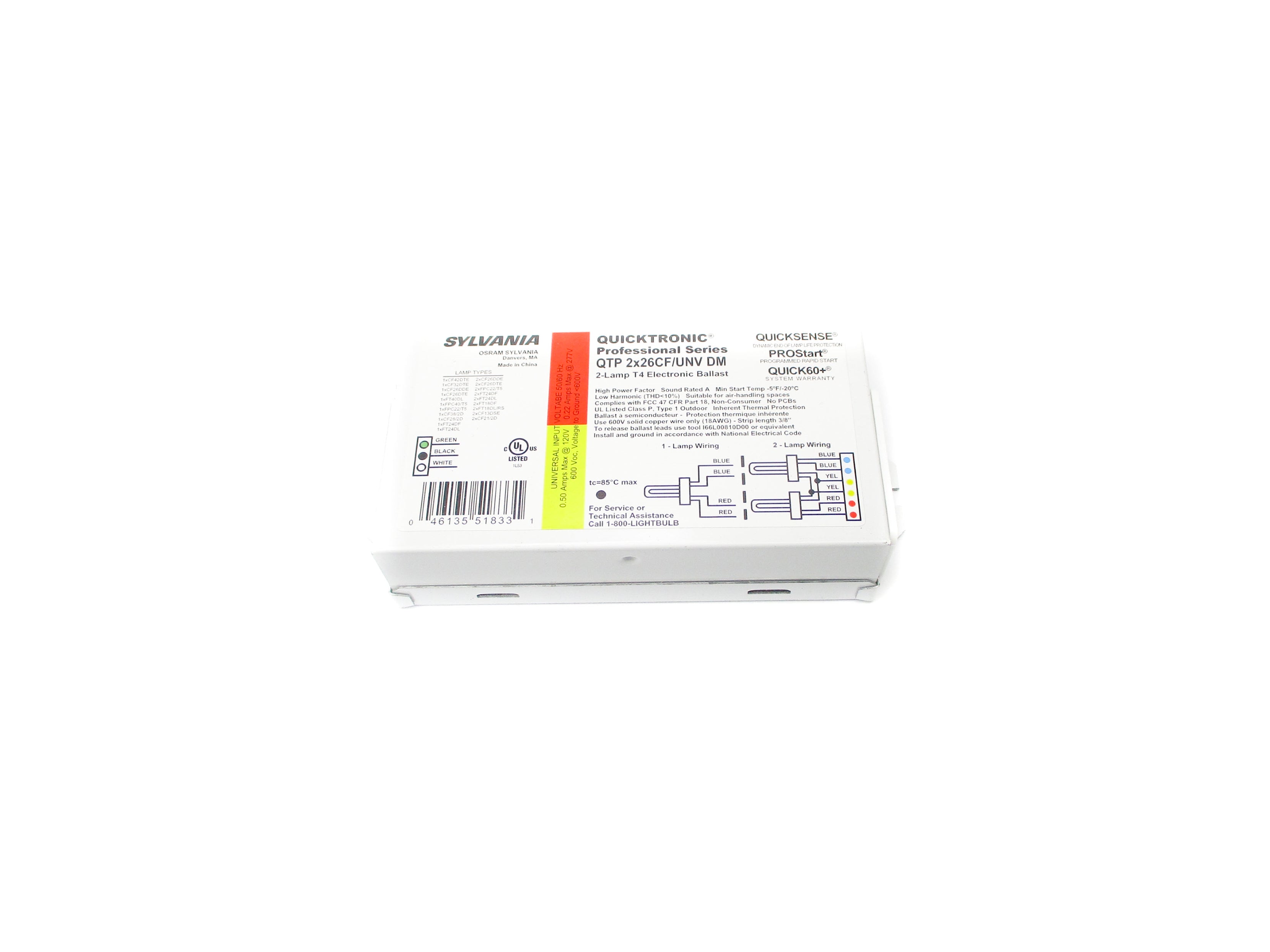SYLVANIA QTP2X26CF/UNVDM NSNP