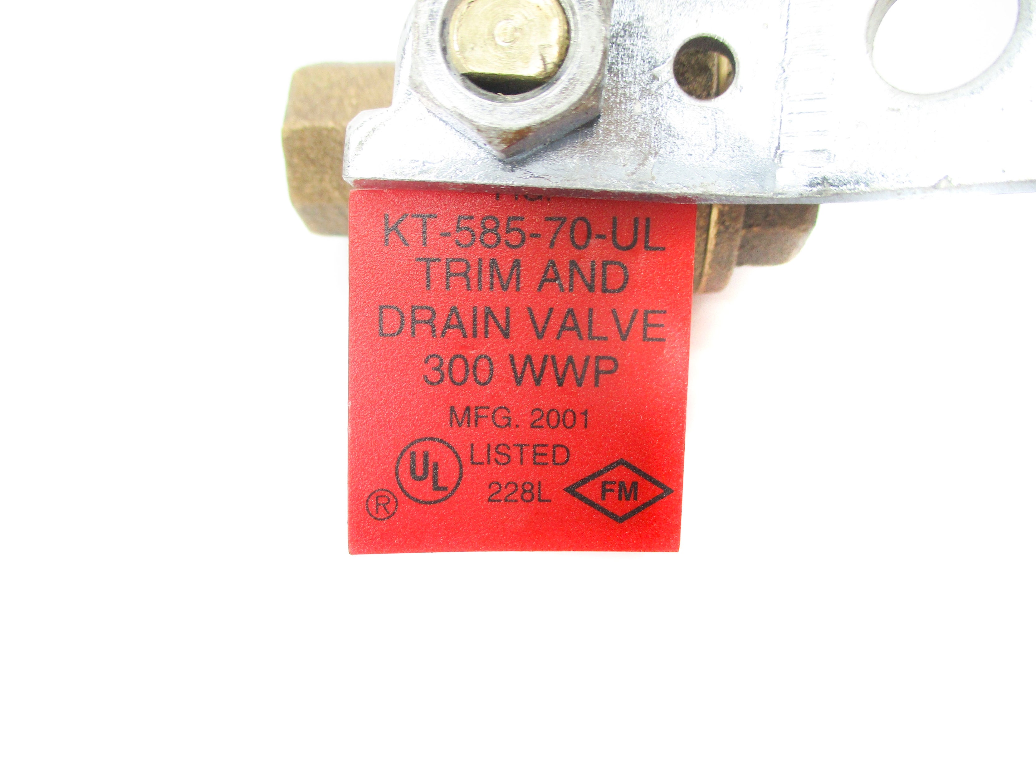 NIBCO KT-585-70-UL 300WWP 1/4" NSNP