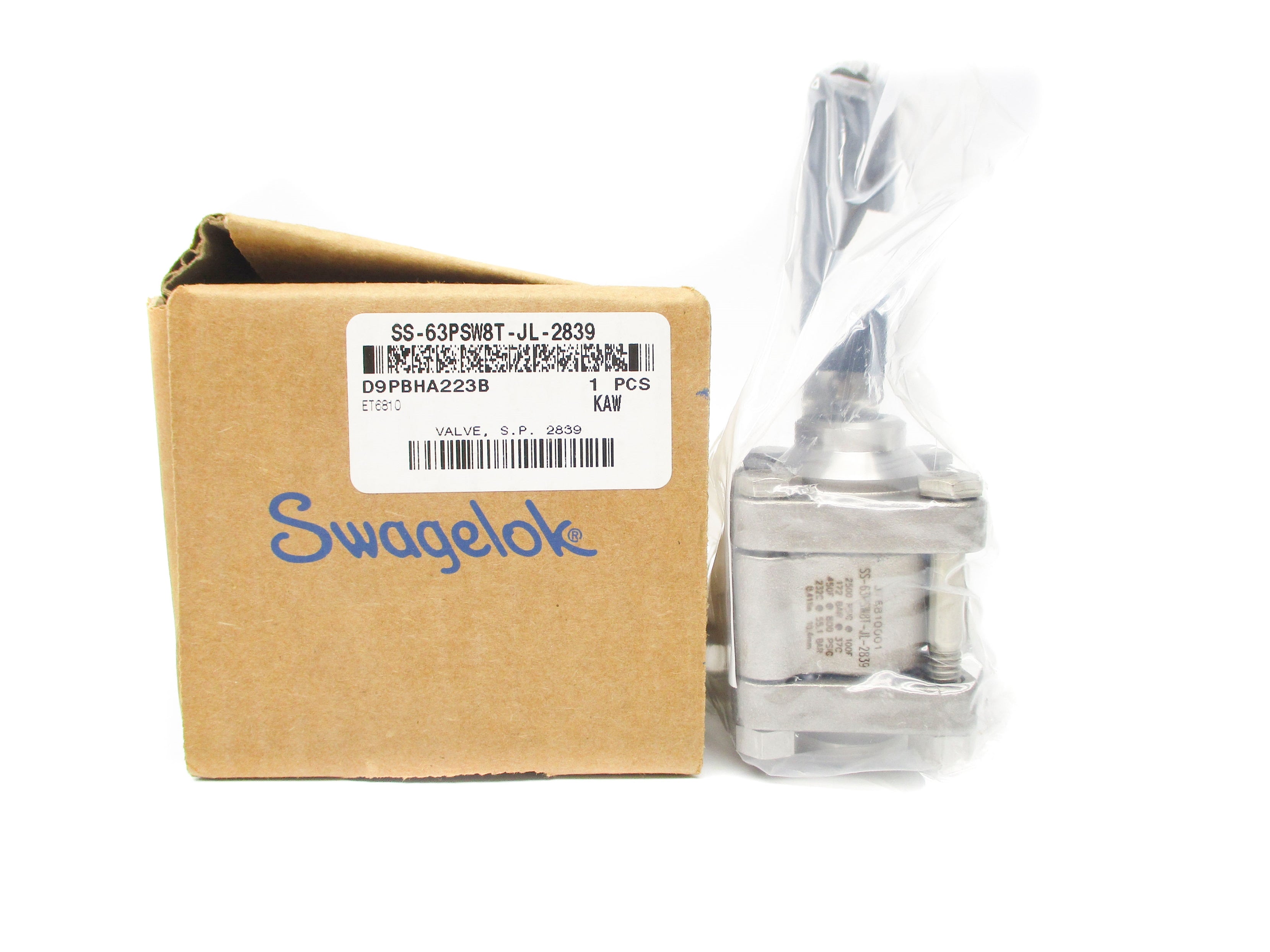 SWAGELOK SS-63PSW8T-JL-2839 2500PSIG NSMP