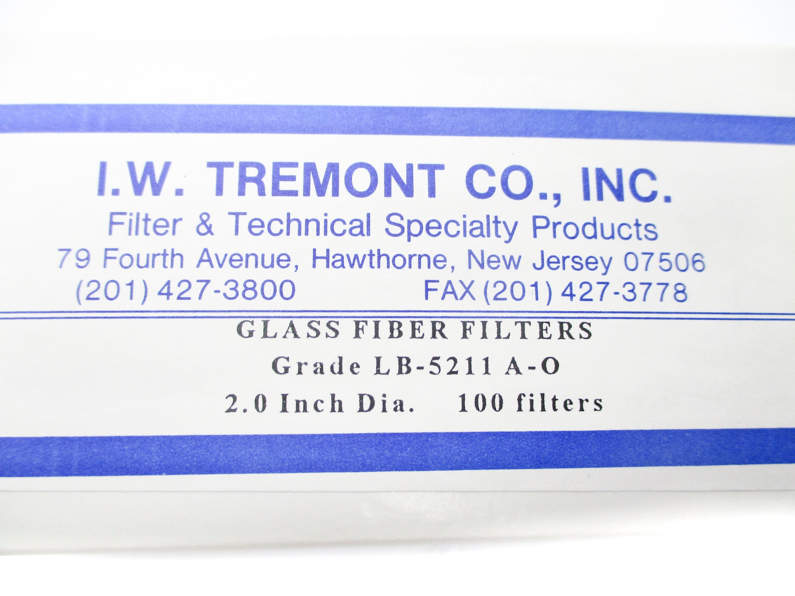 I.W. TREMONT LB-5211 (PKG OF 100) NSFS