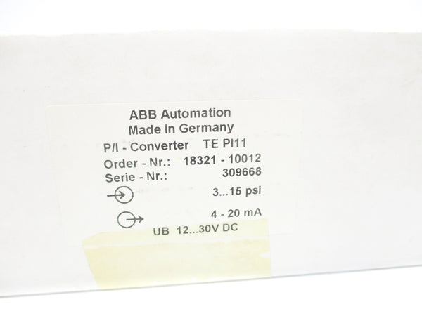 ABB 18321-10012 TEPI11 NSMP