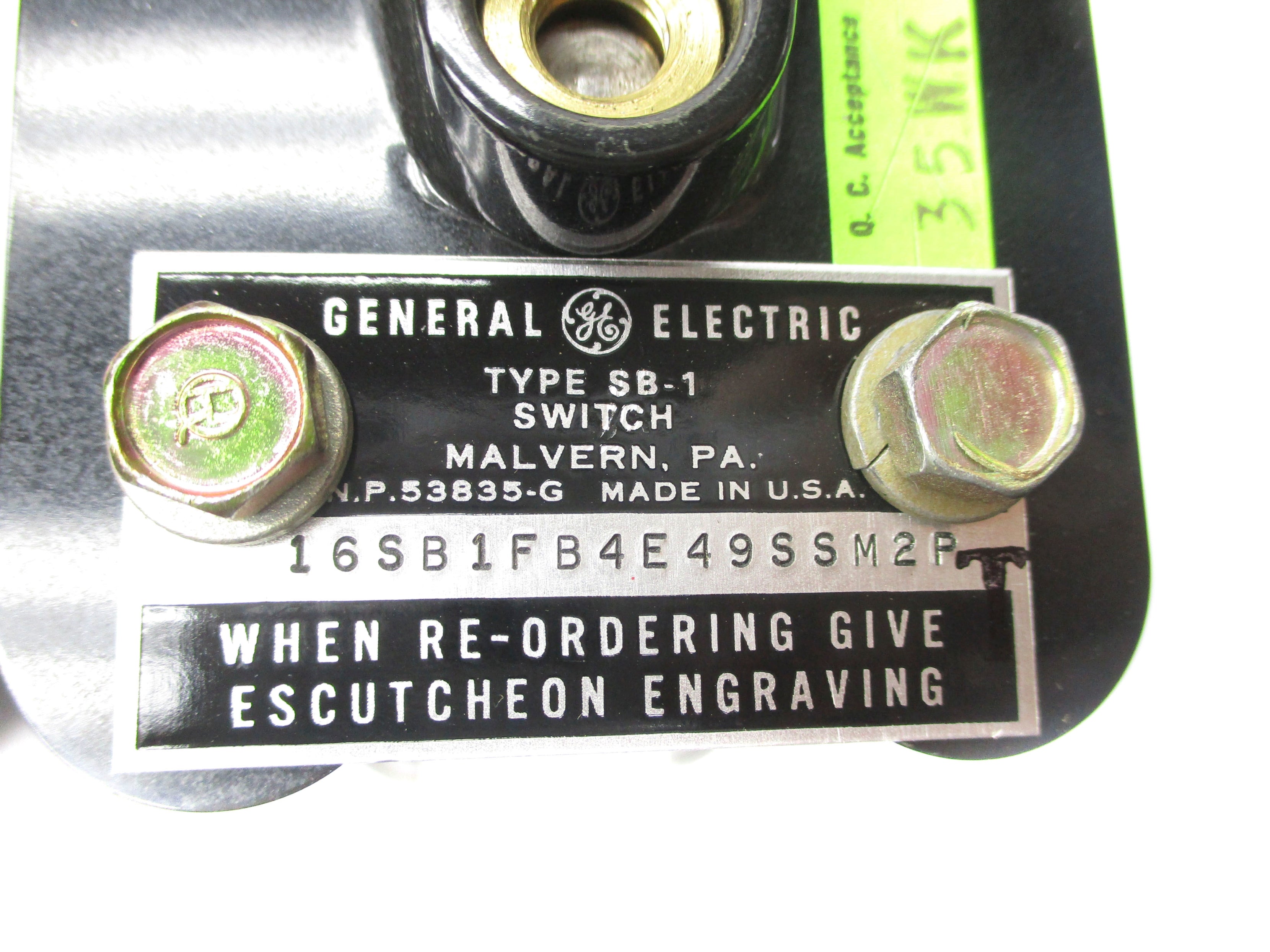 GENERAL ELECTRIC SB-1-16SB1FB4E49SSM2P NSNP