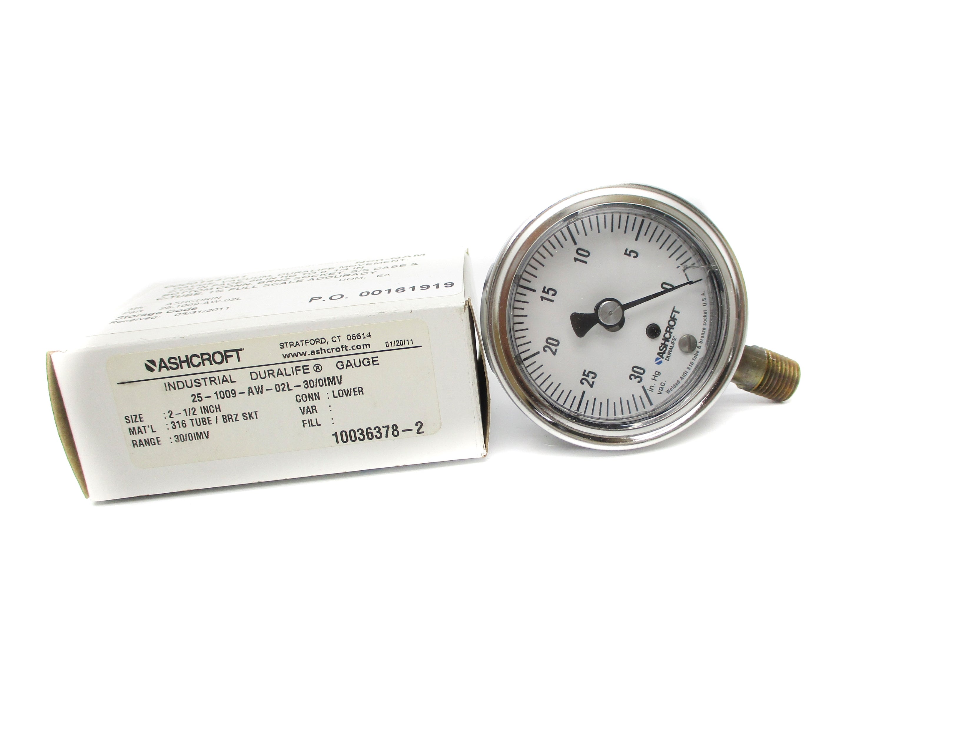 ASHCROFT 25-1009-AW-02L-30/0IMV NSMP