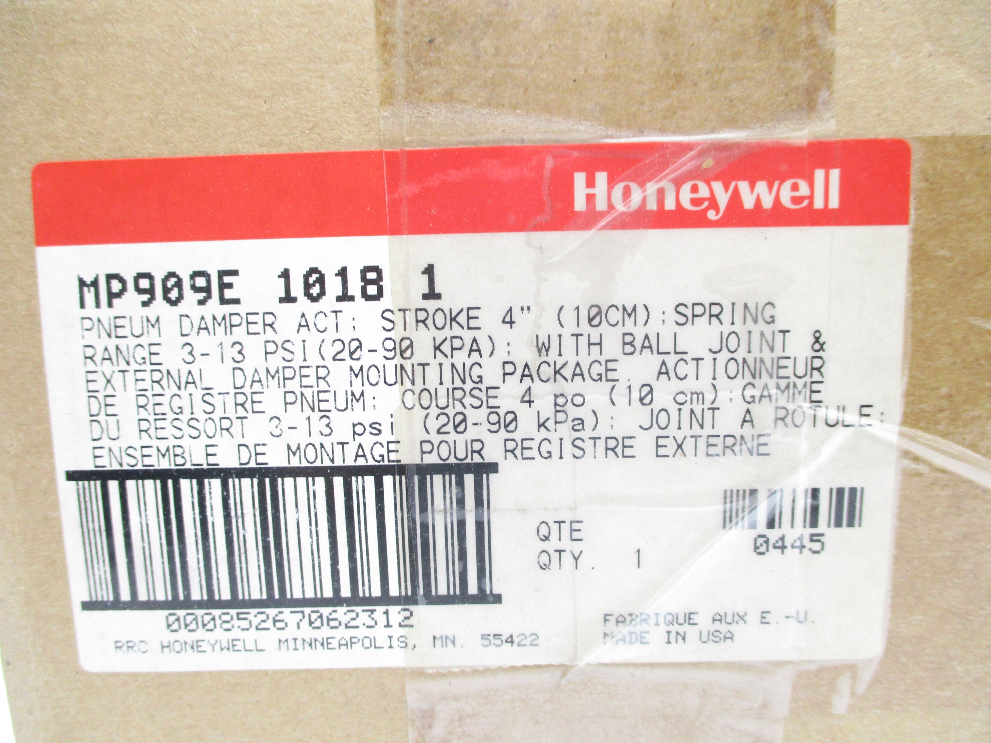 HONEYWELL MP909E1018 NSMP