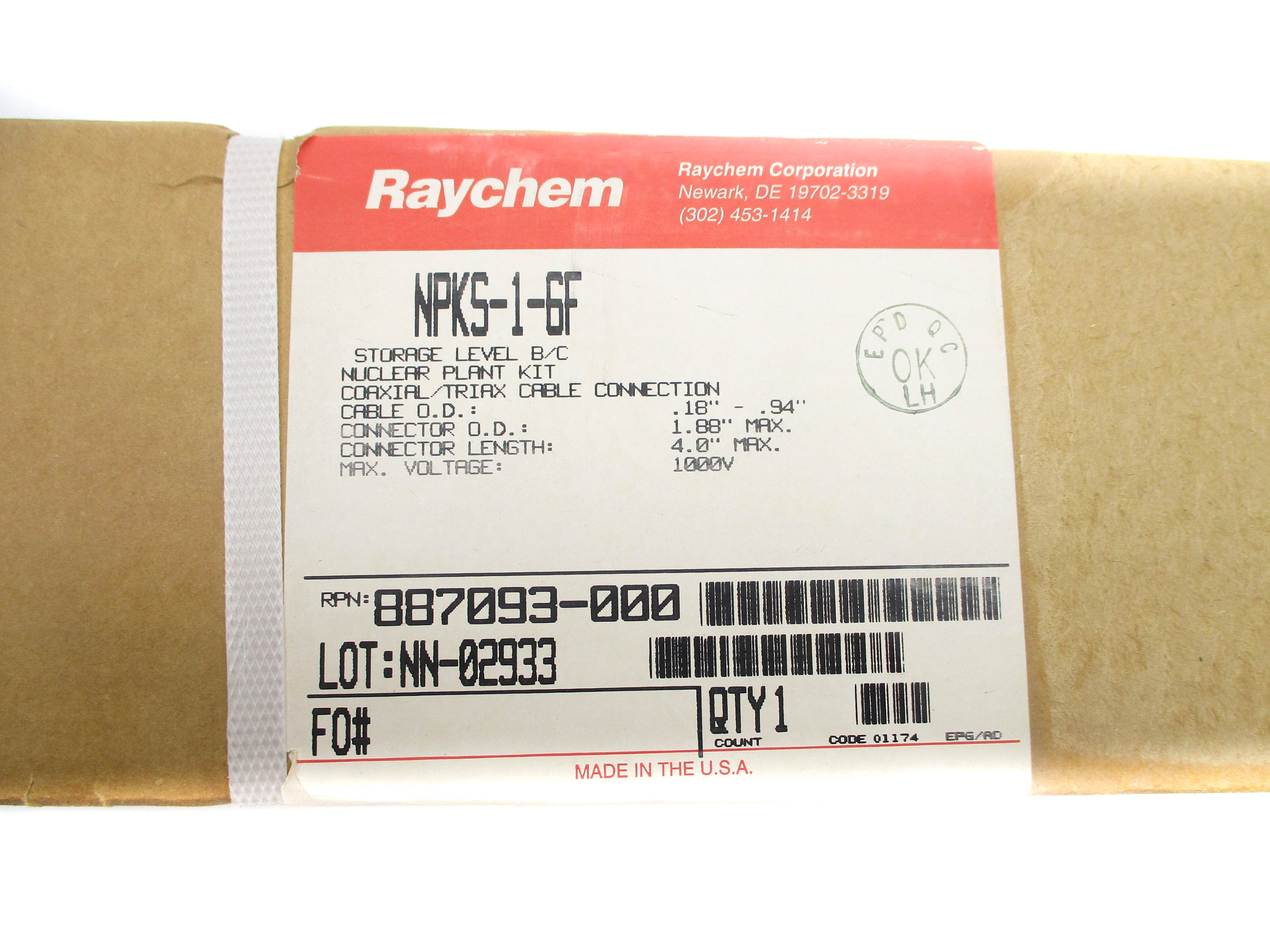 RAYCHEM NPKS-1-6F NSFS