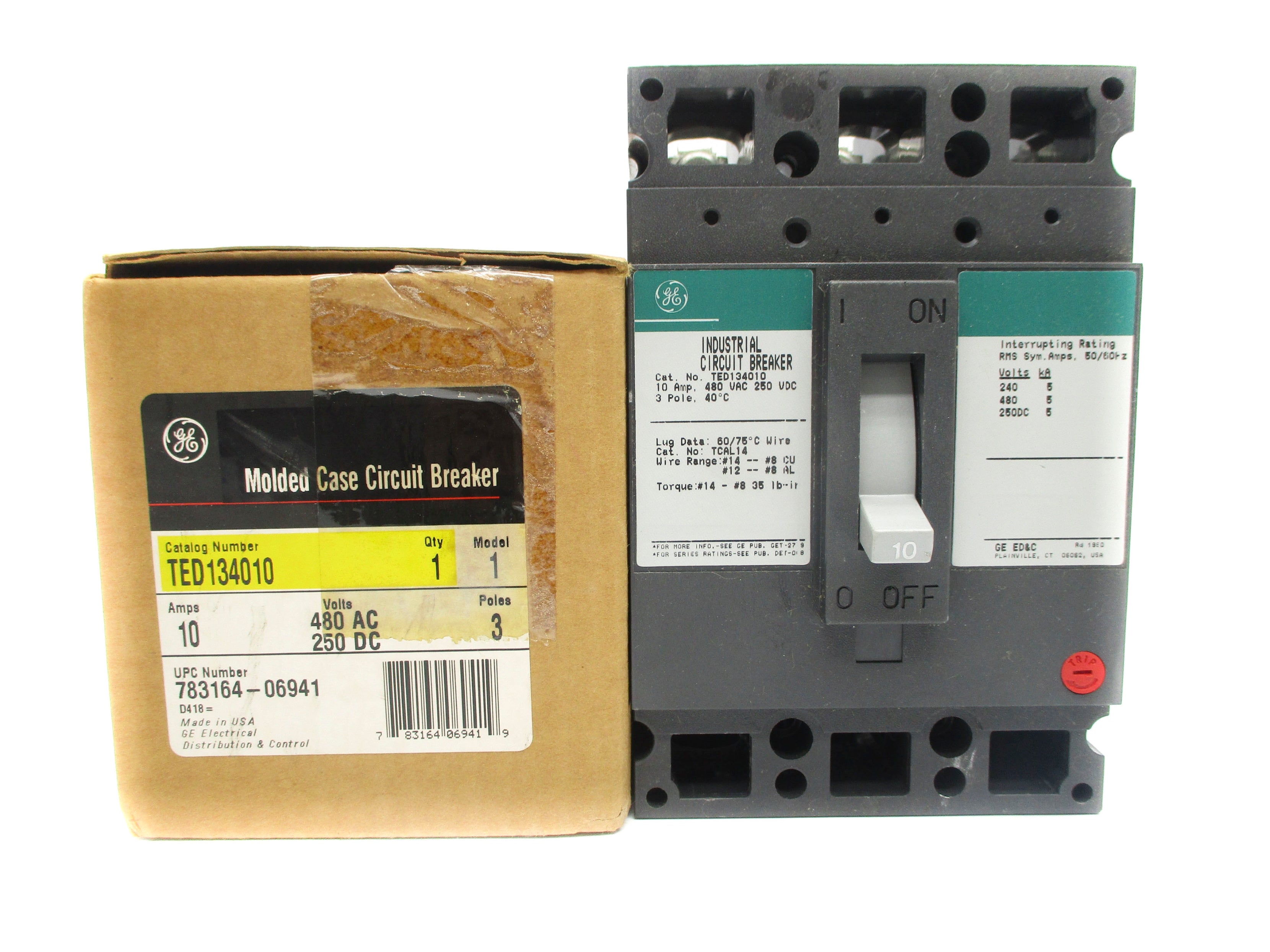 GENERAL ELECTRIC TED134010 10A 480VAC NSMP
