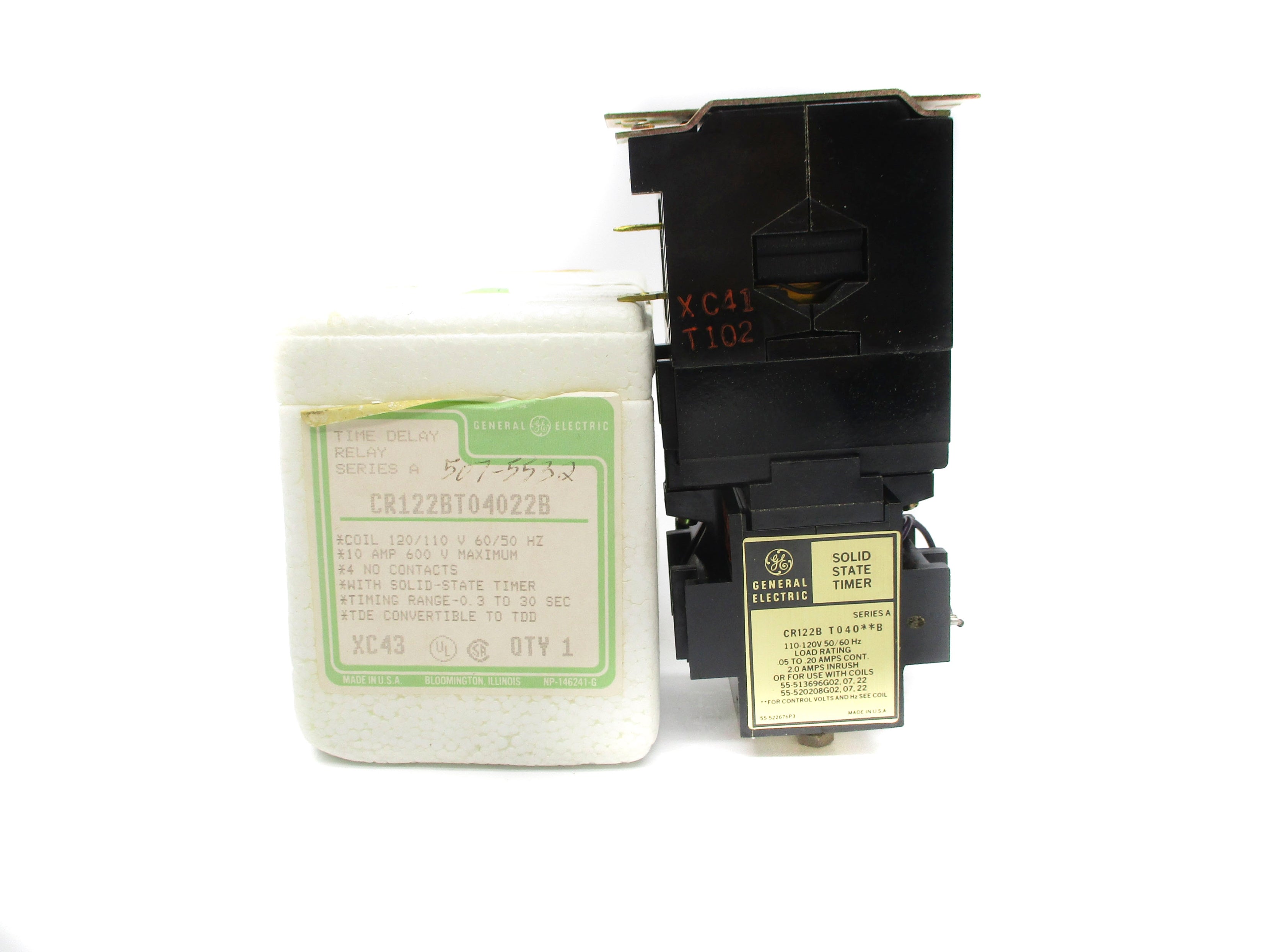 GENERAL ELECTRIC CR122BT04022B SER. A 110/120V 0.3-30SEC NSMP