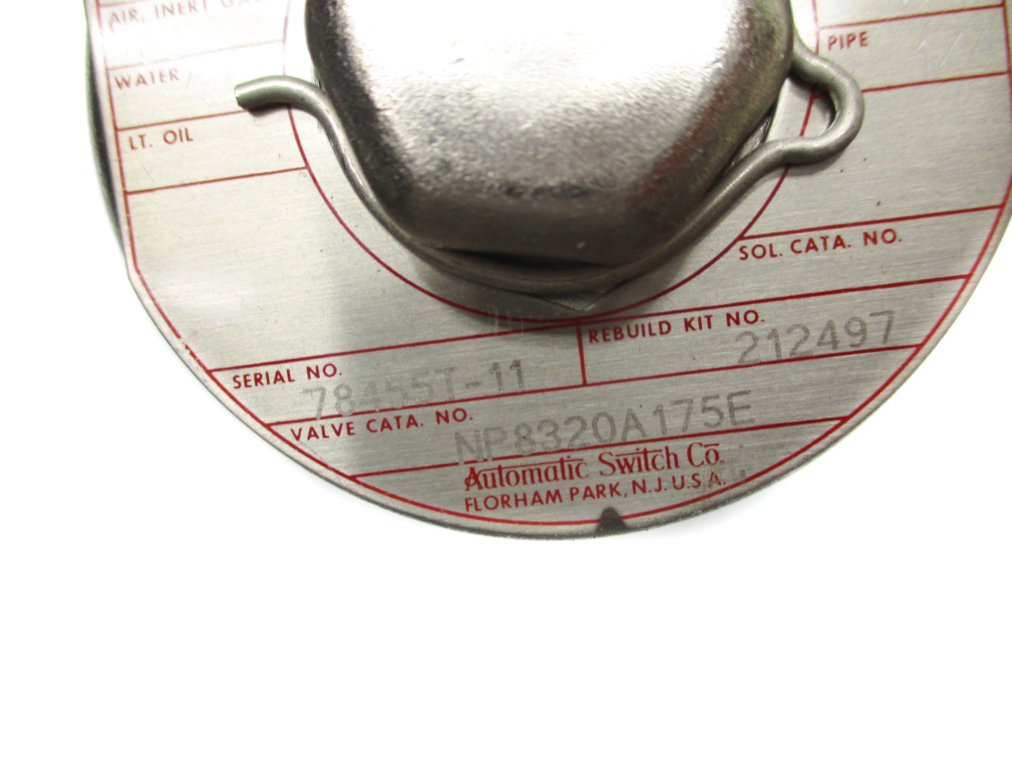 ASCO NP8320A175E 125VDC 60PSI 1/4" NSMP