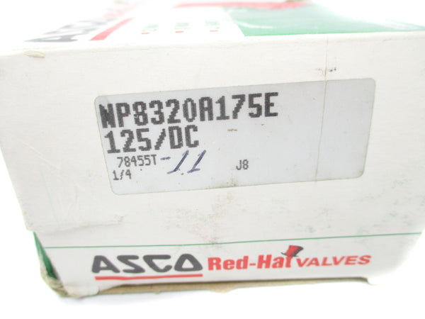 ASCO NP8320A175E 125VDC 60PSI 1/4" NSMP