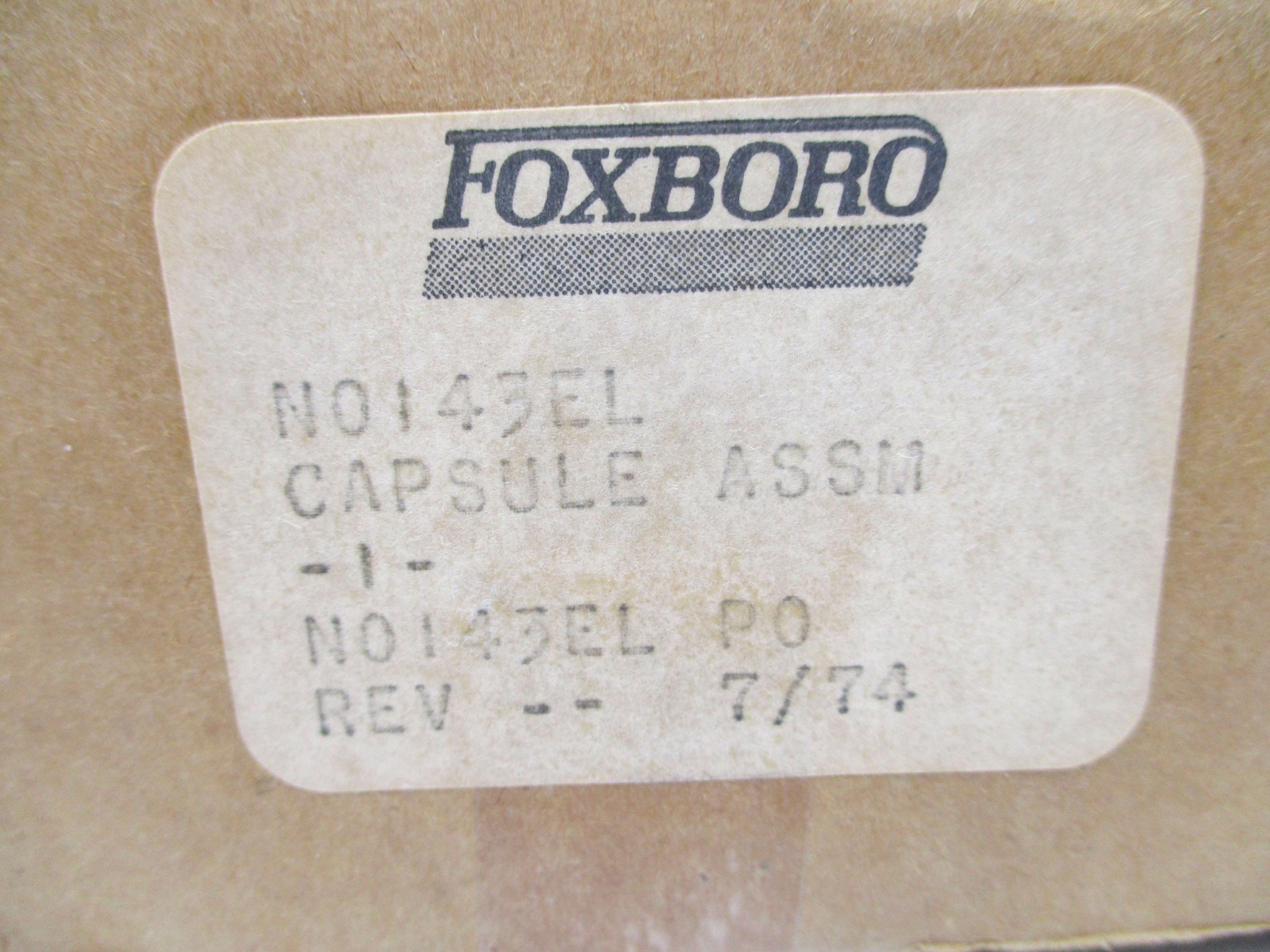 FOXBORO N0143EL NSMP