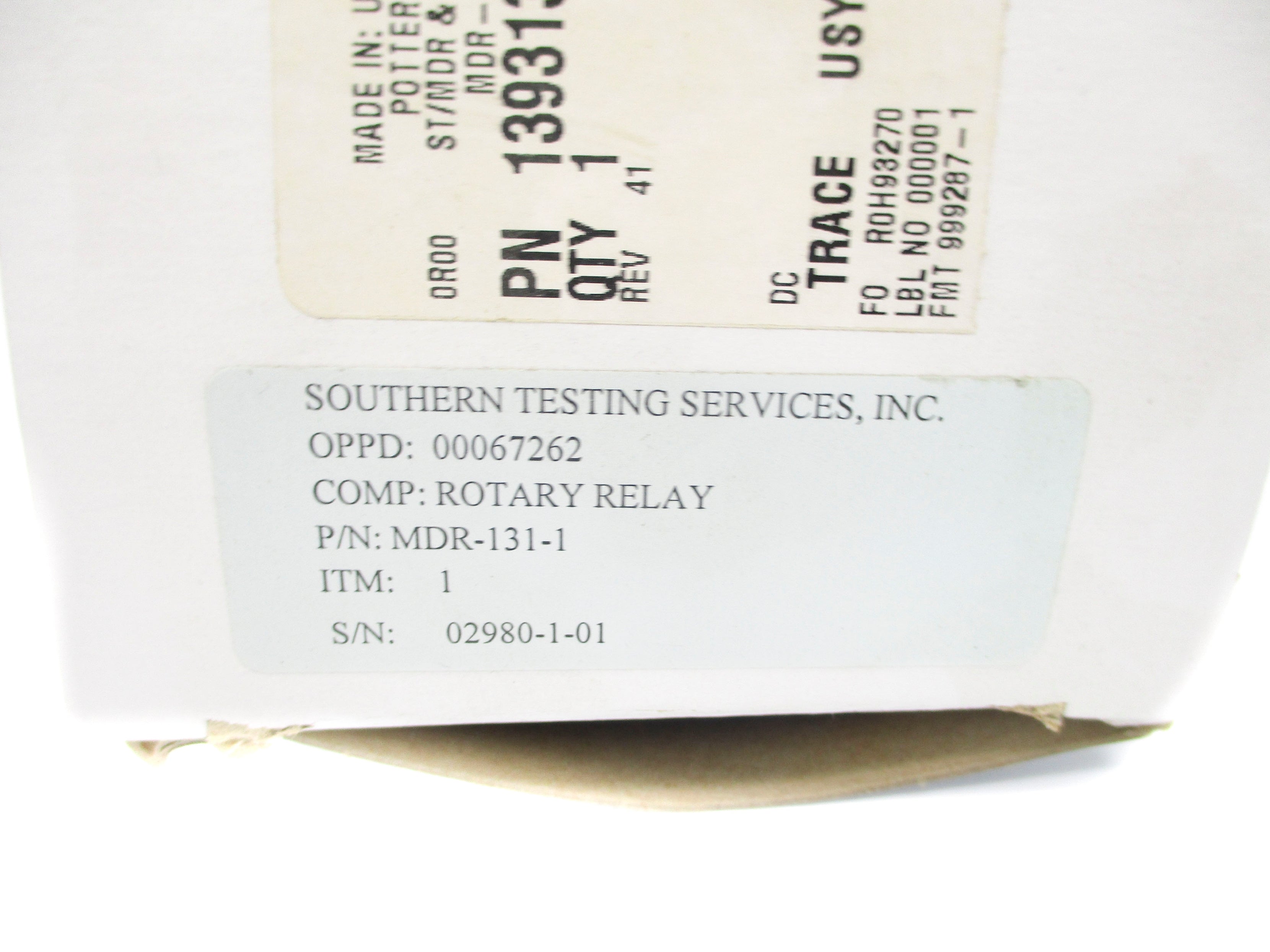 SOUTHERN TESTING SERVICES MDR-131-1 115VAC NSMP