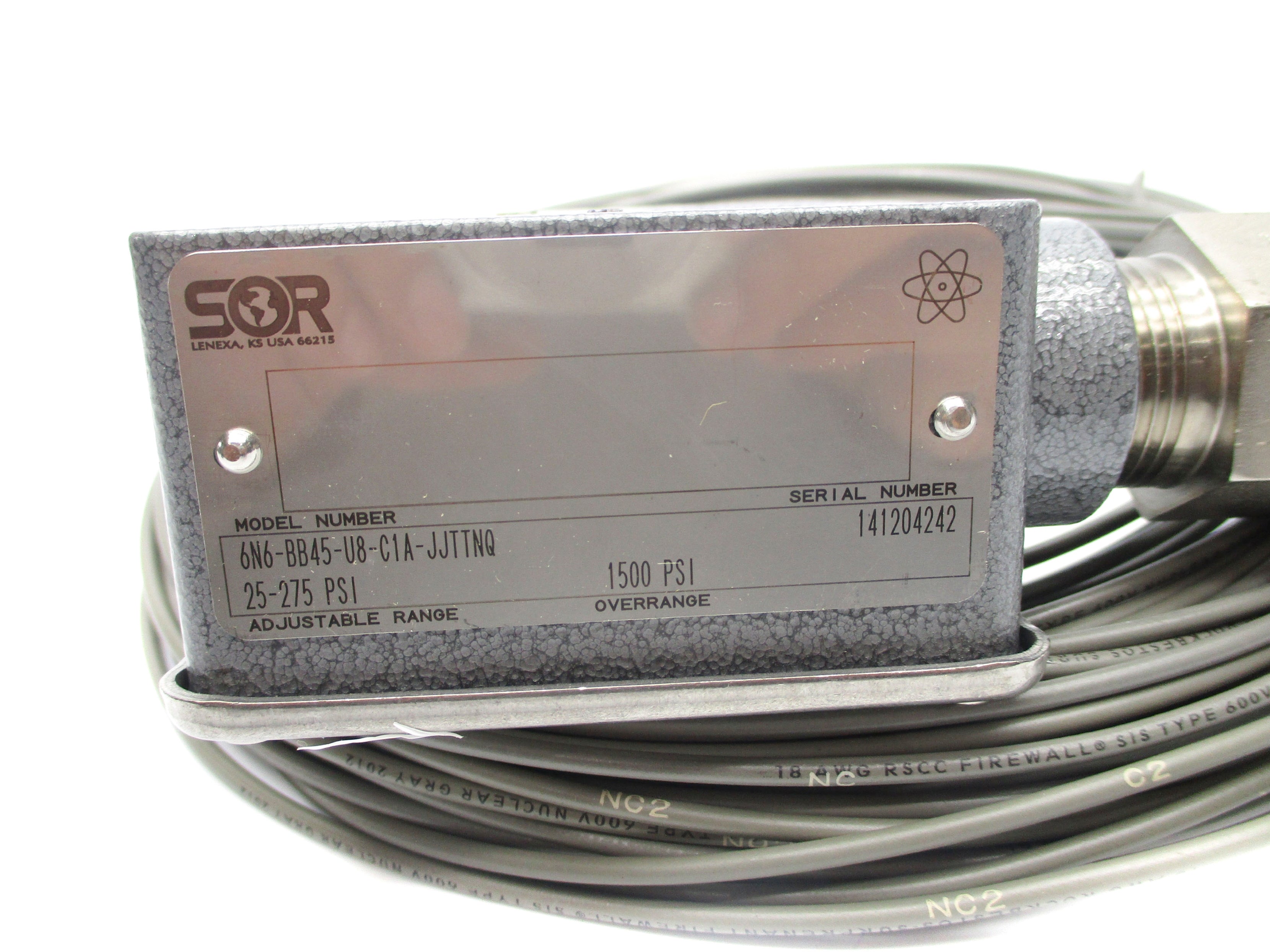 SOR 6N6-BB45-U8-C1A-JJTTNQ 1500PSI NSNP