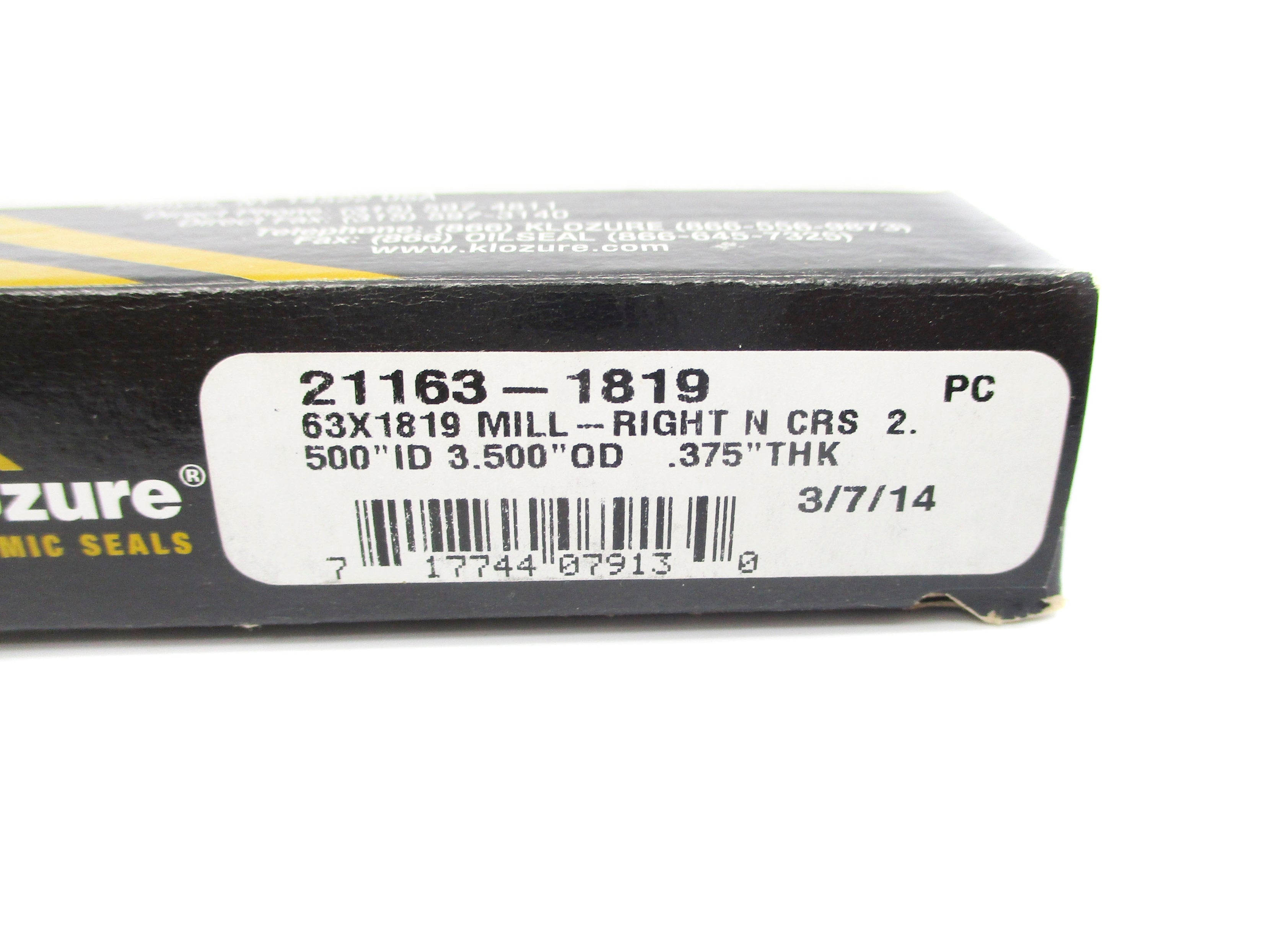 GARLOCK KLOZURE 21163-1819 NSMP