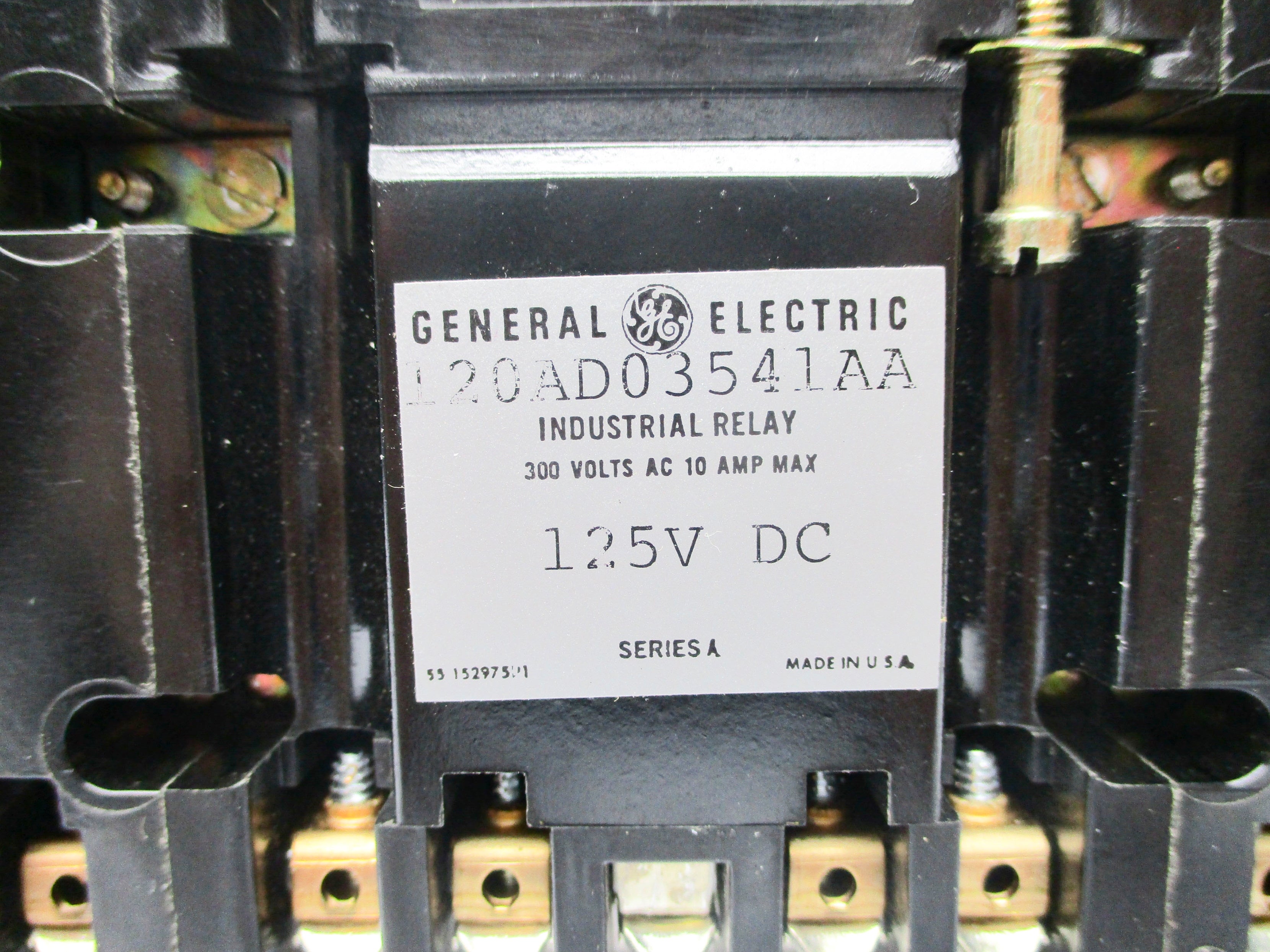 GENERAL ELECTRIC 120AD03541AA SER. A 125VDC NSNP