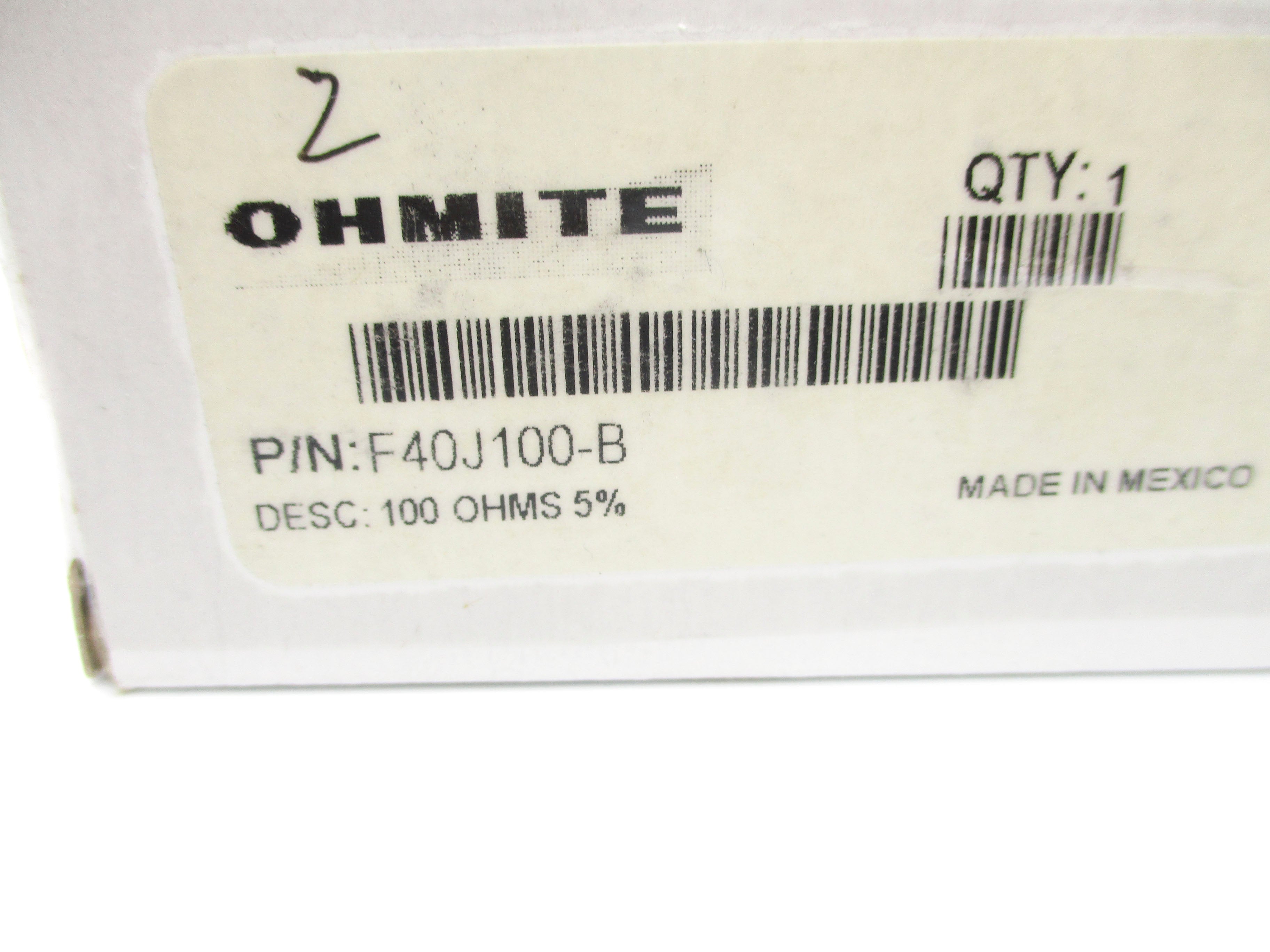 OHMITE F40J100-B NSMP