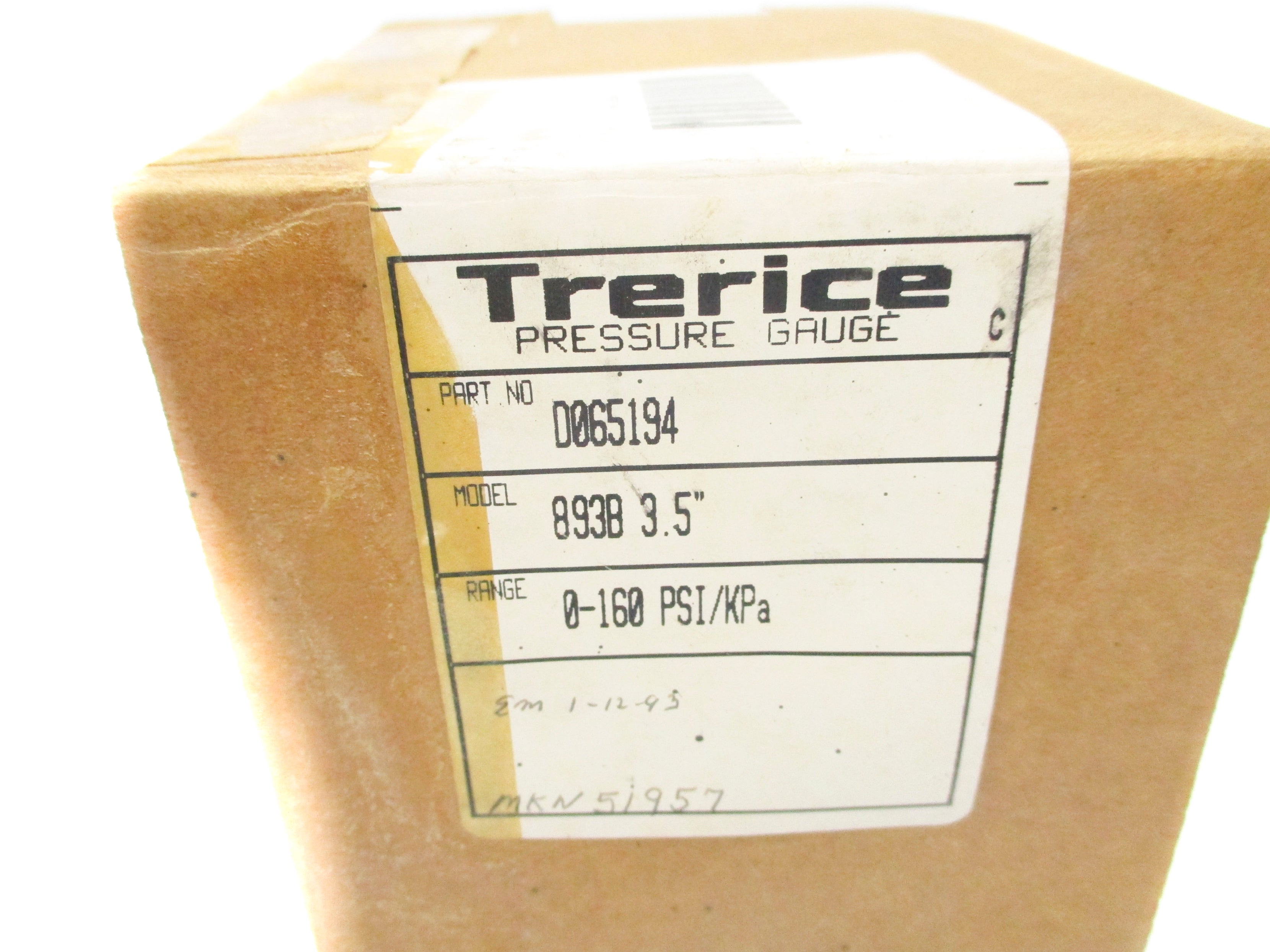 TRERICE D065194 0-160PSI NSMP