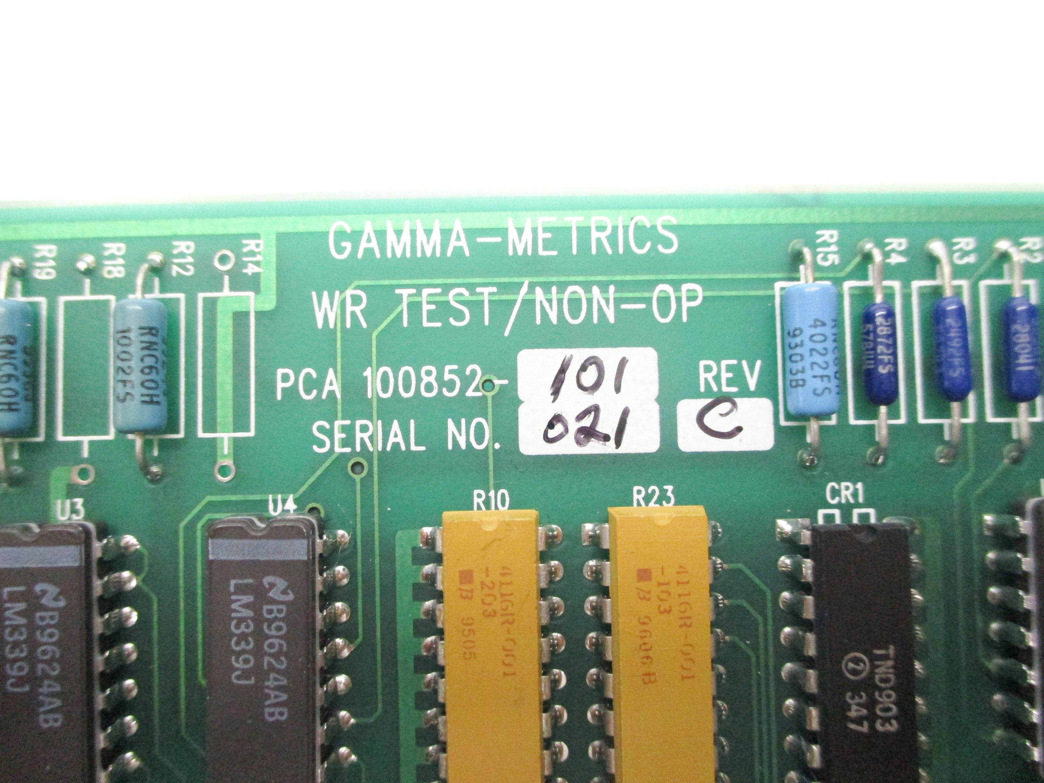 GAMMA-METRICS 100852-101 REV. C UNMP
