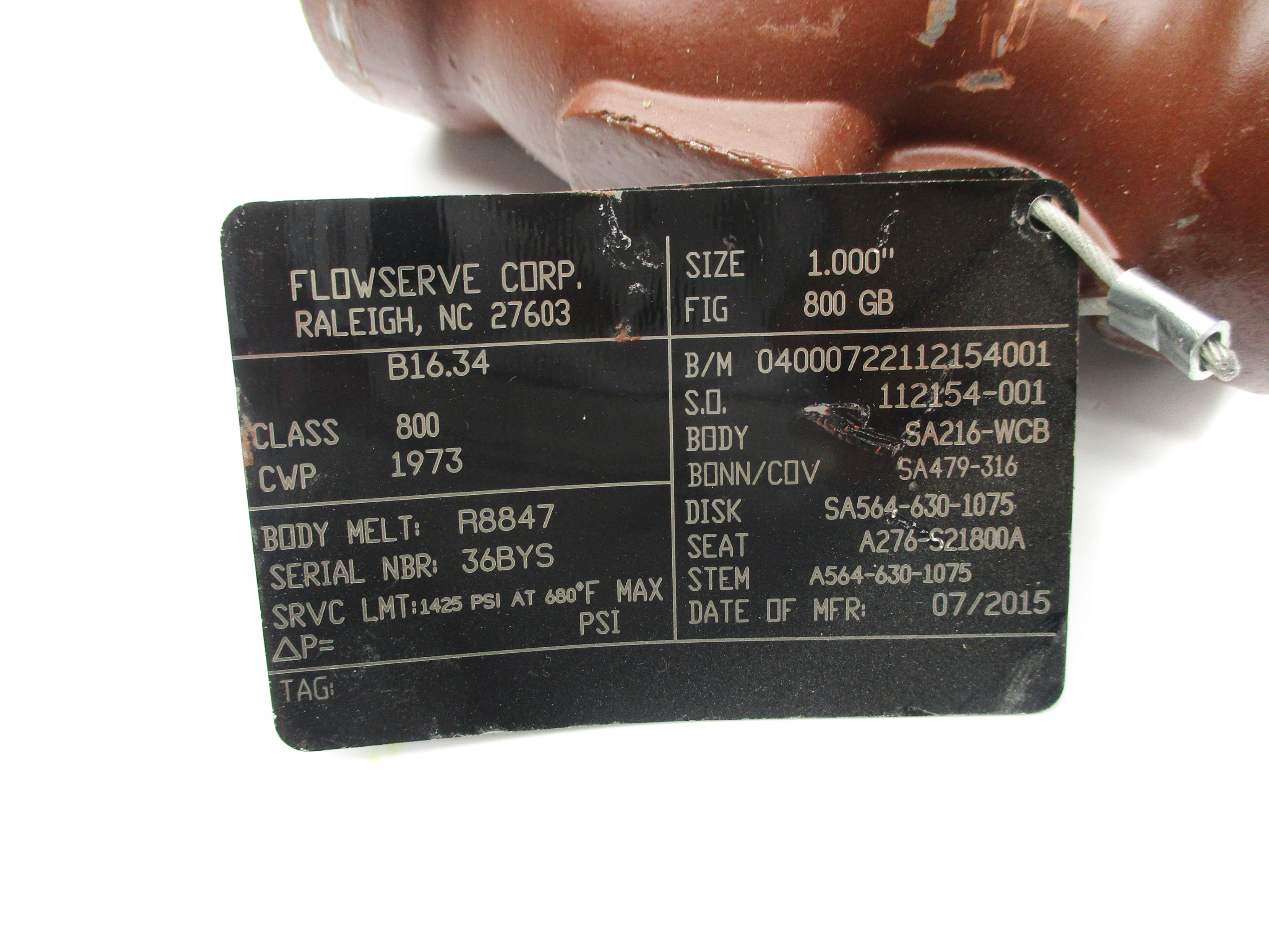 FLOWSERVE 04000722112154001 1425PSI NSNP