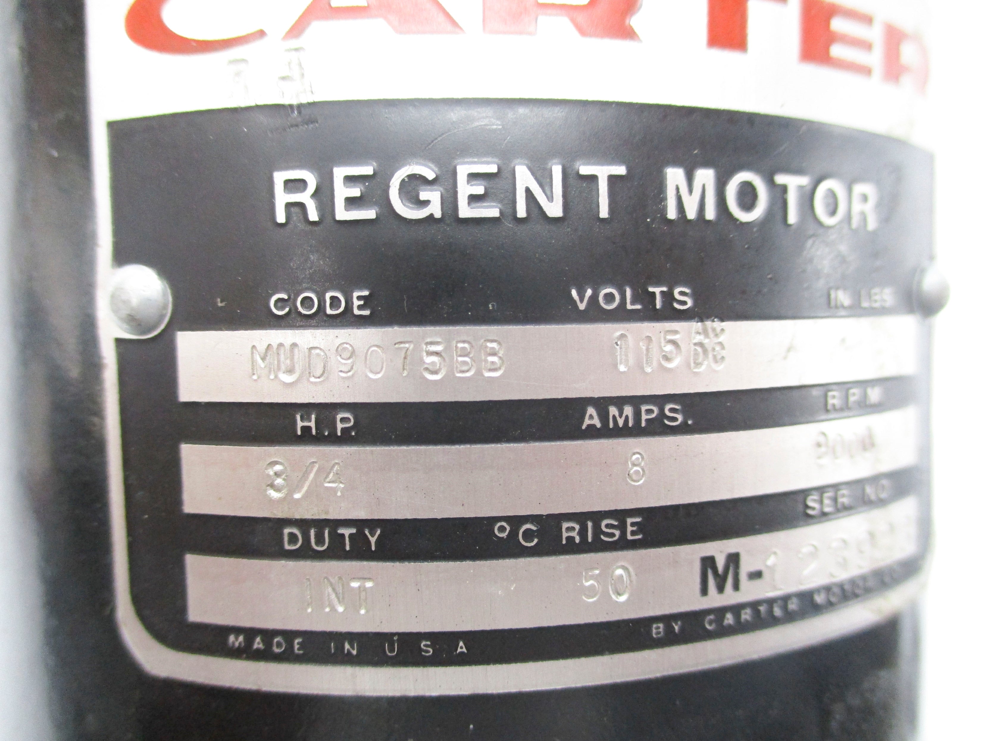 CARTER MUD9075BB UNMP