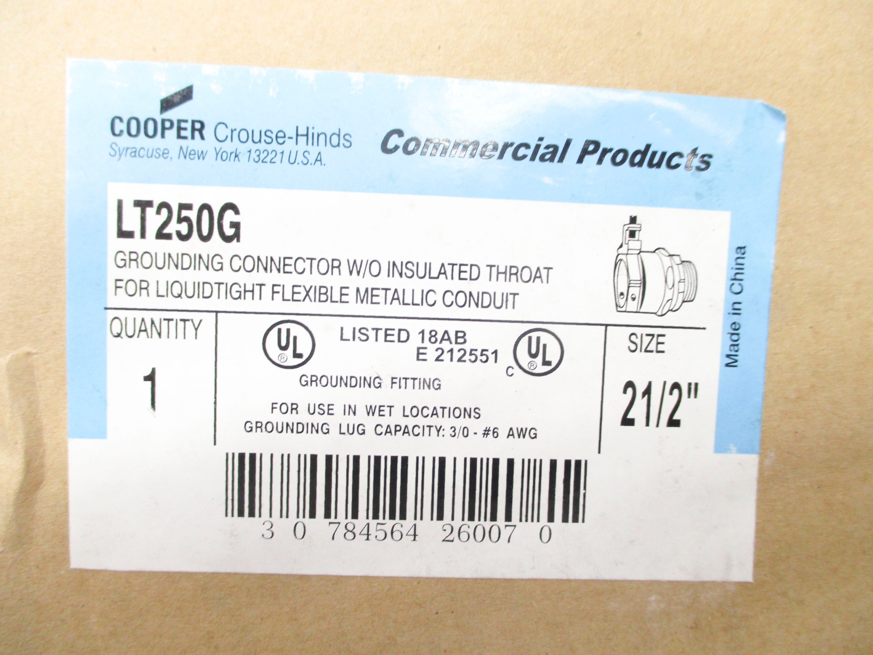 CROUSE-HINDS LT250G NSMP