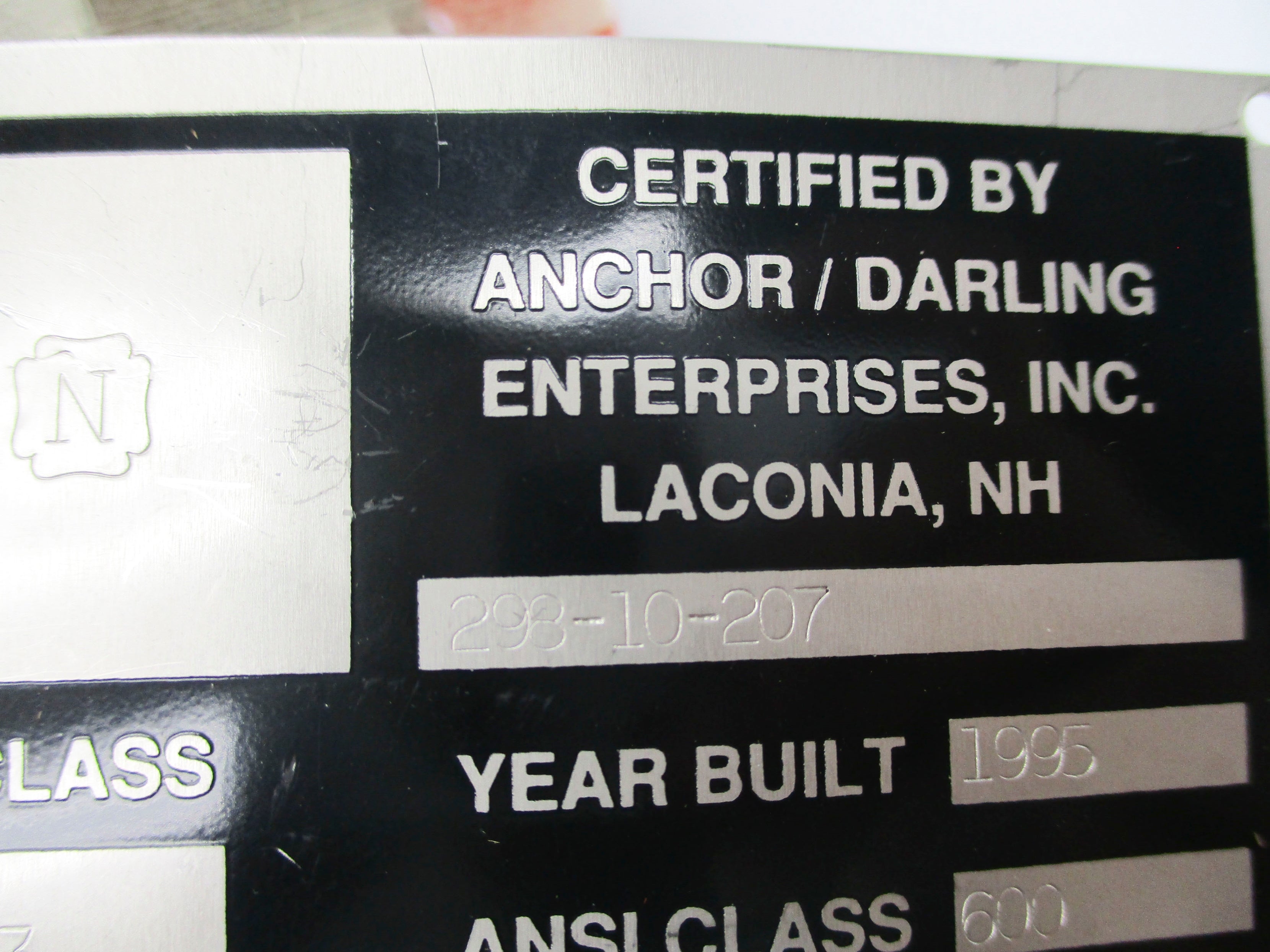 ANCHOR/DARLING ENTERPRISES 298-10-207 NSNP