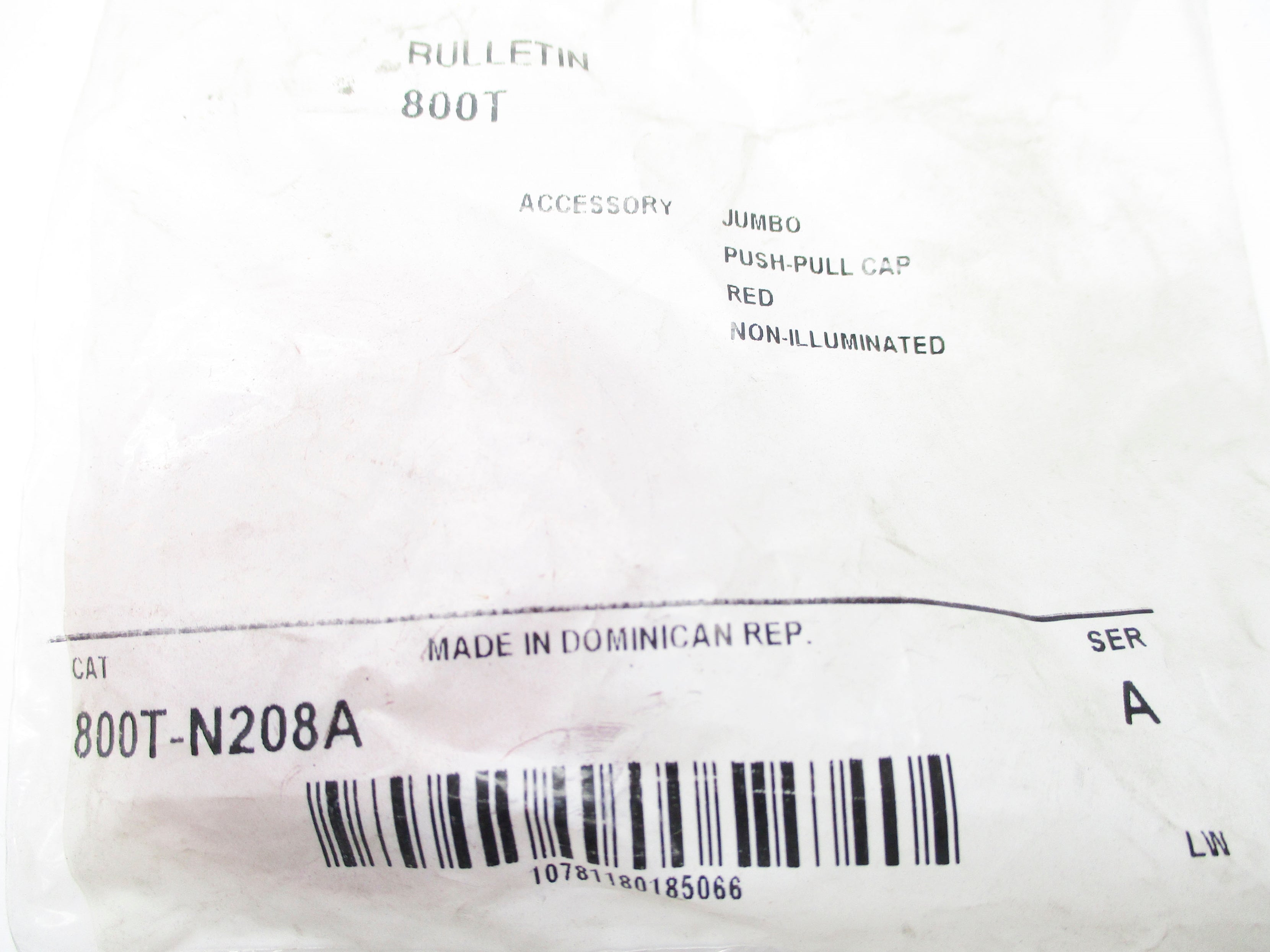 ALLEN BRADLEY 800T-N208A SER. C NSMP