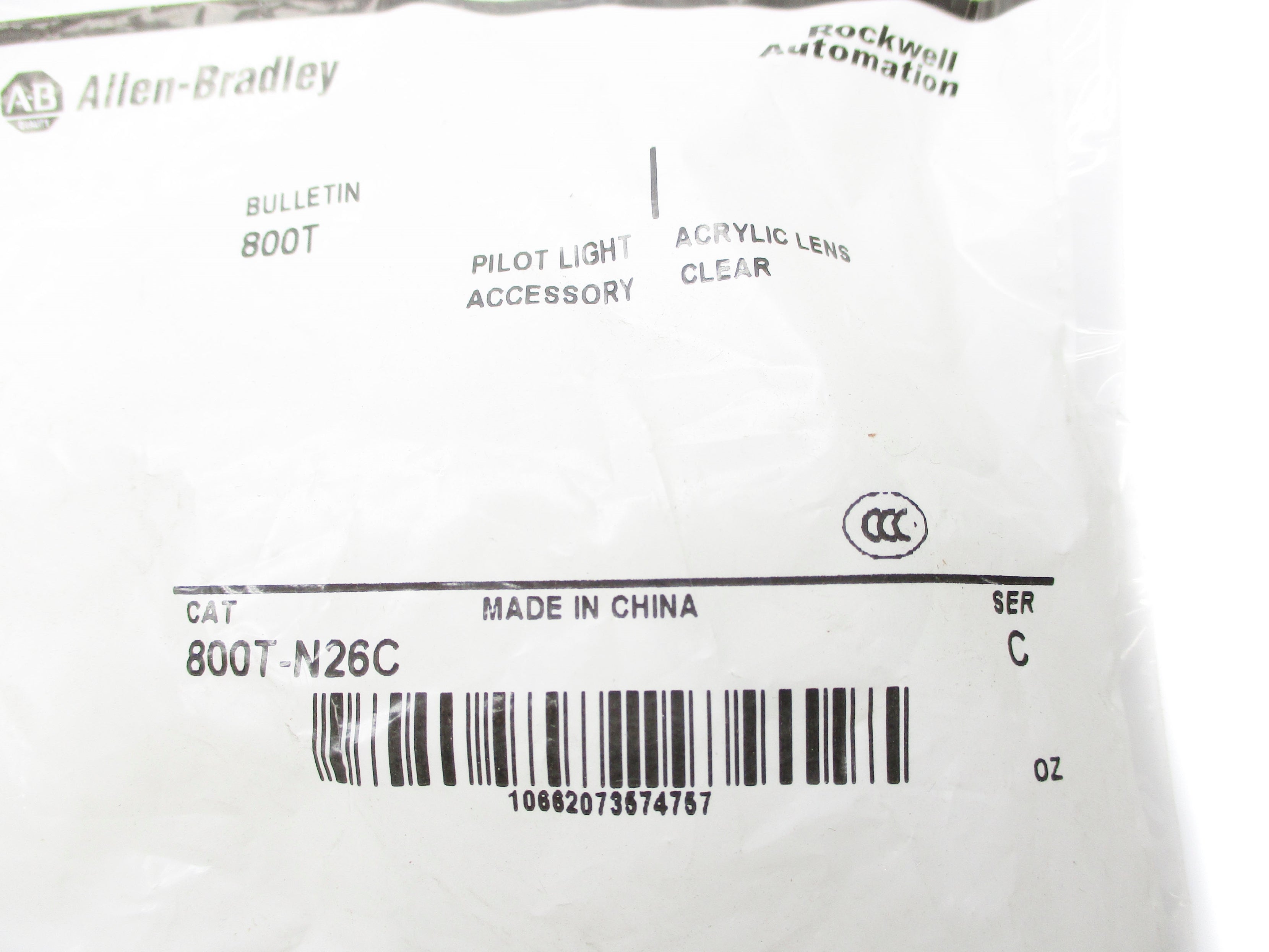 ALLEN BRADLEY 800T-N26C SER. C NSMP