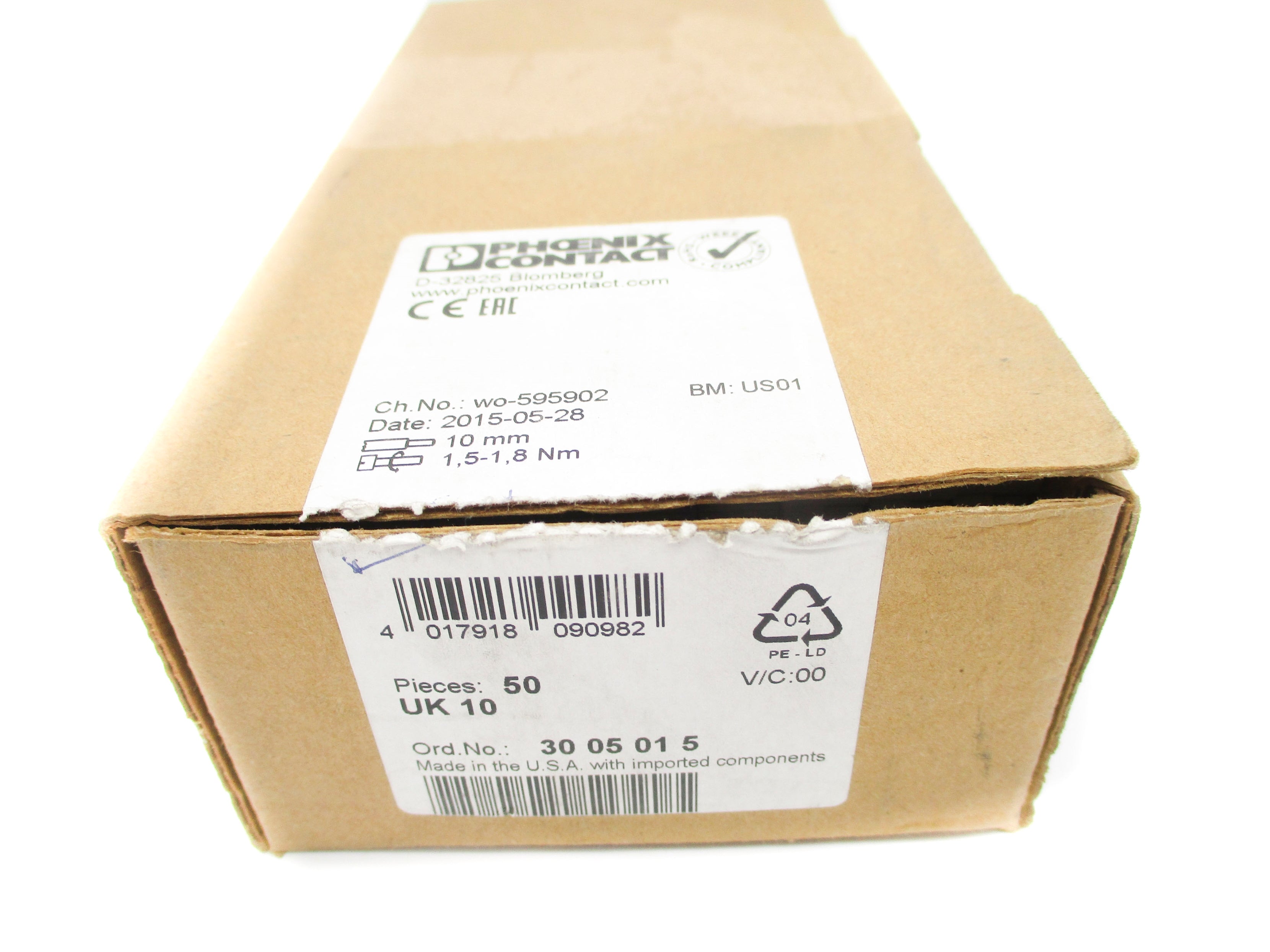 PHOENIX CONTACT UK10 (PKG OF 50) NSMP