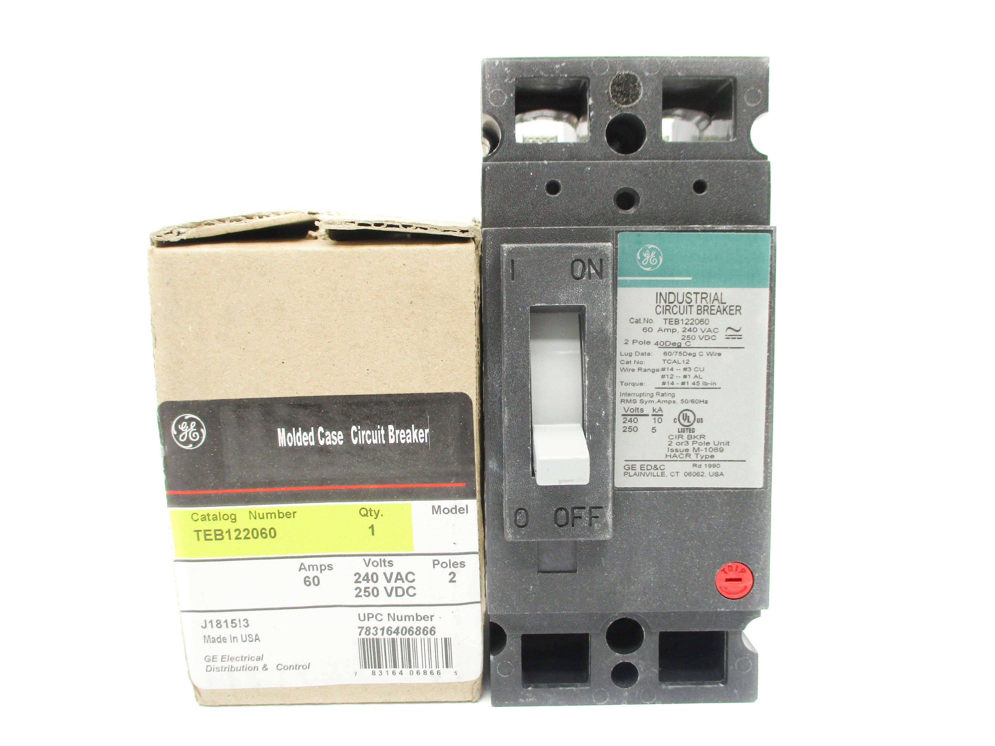 GENERAL ELECTRIC TEB122060 60A 240VAC NSMP