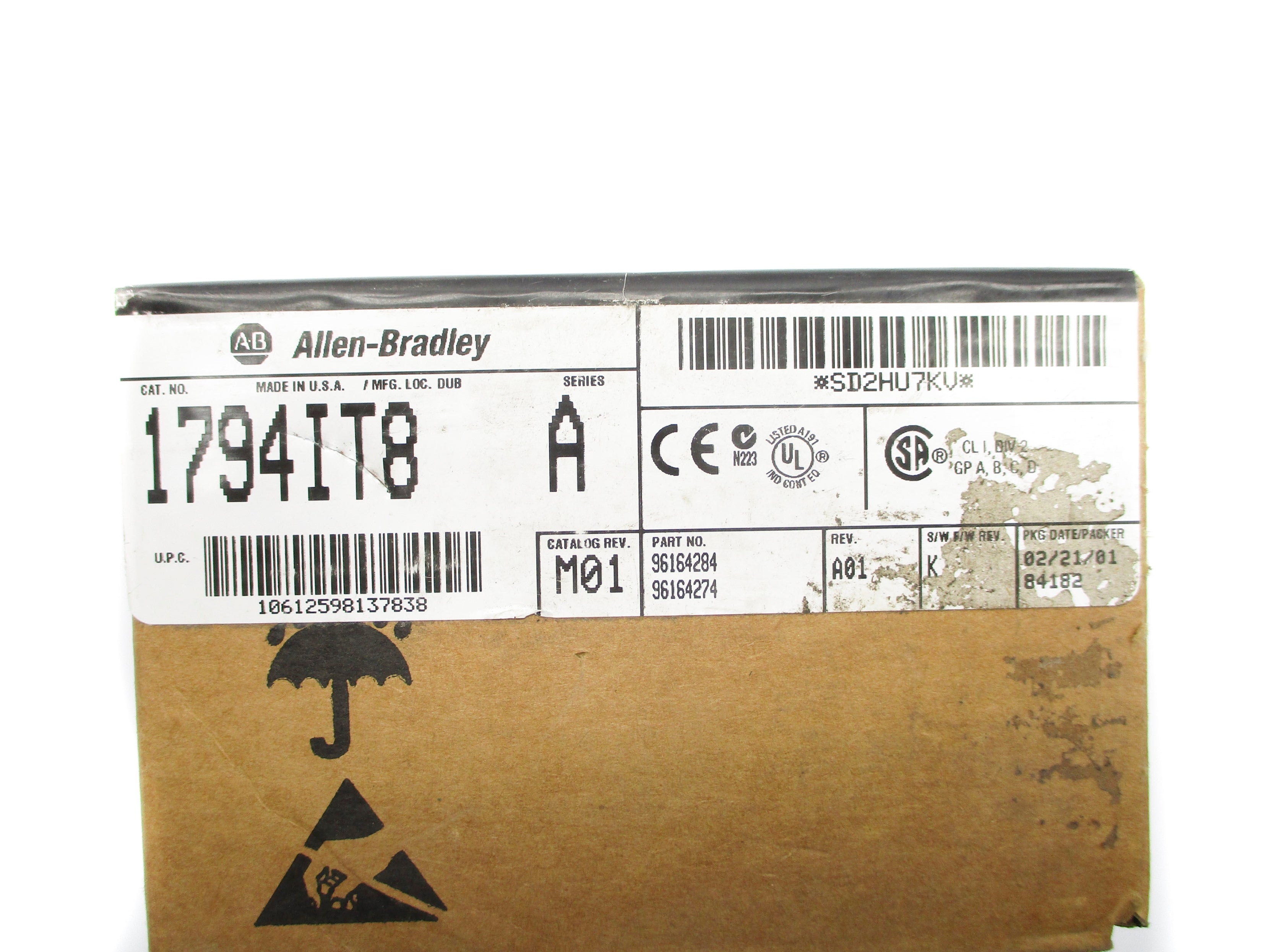 ALLEN BRADLEY 1794-IT8 SER. A F/W K DATE: 2001 NSFS