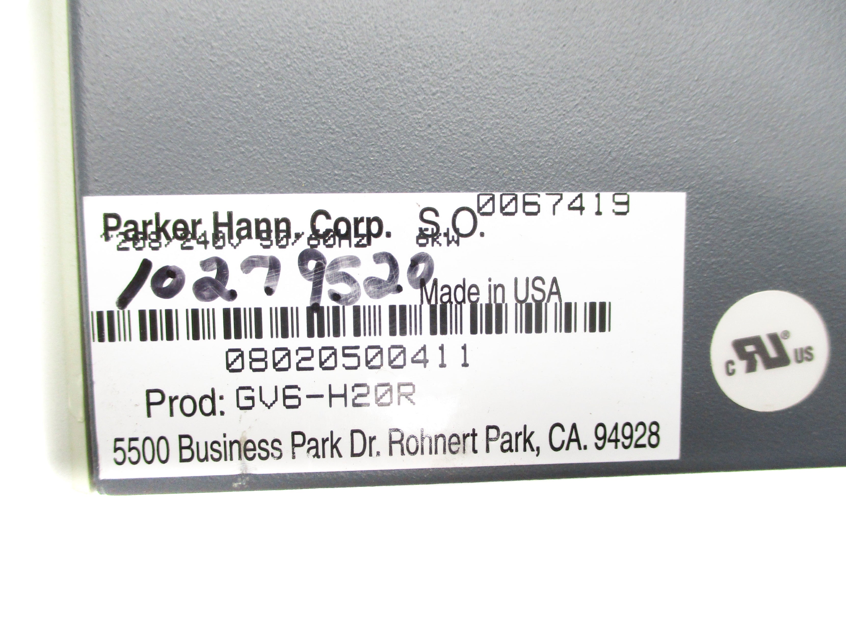 PARKER GV6-H20R REMAN