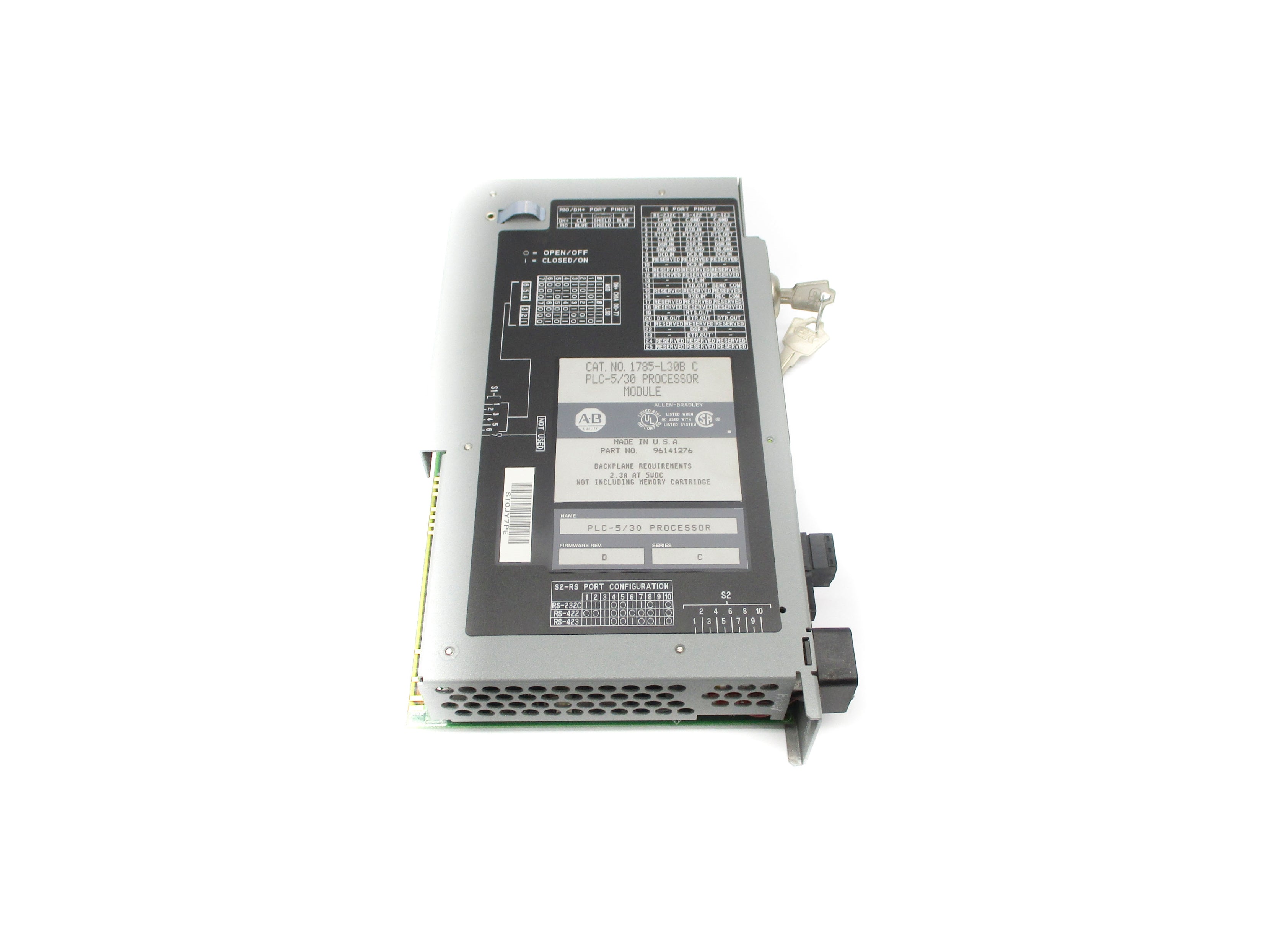 ALLEN BRADLEY 1785-L30B SER. C F/W D REMAN
