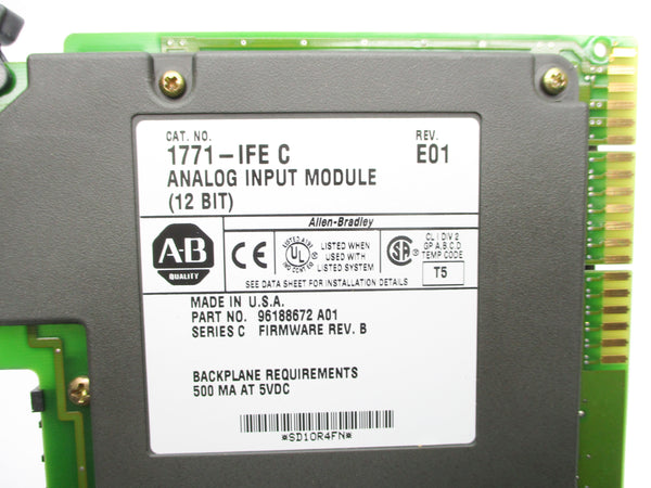 ALLEN BRADLEY 1771-IFE SER. C F/W B REMAN