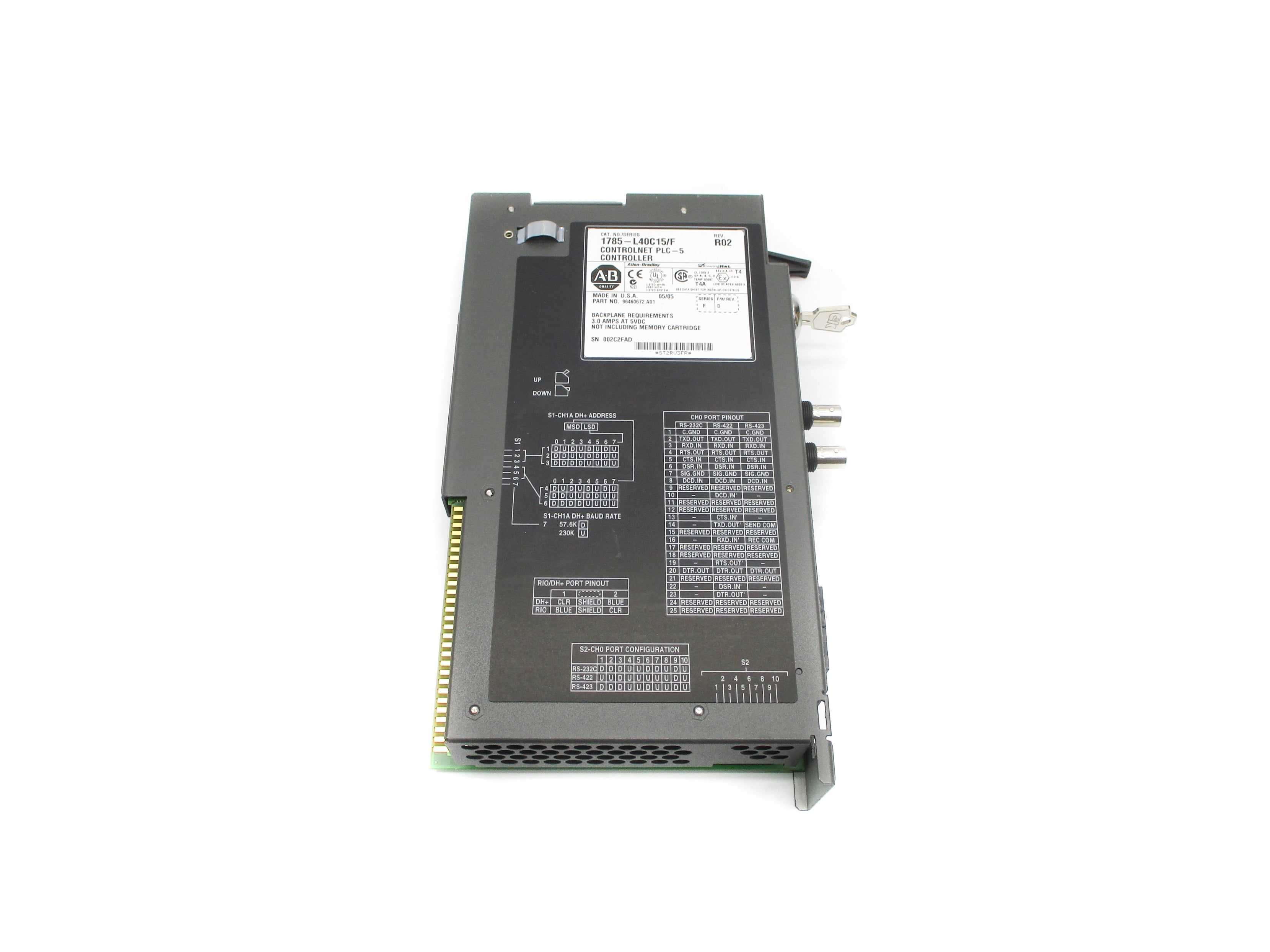 ALLEN BRADLEY 1785-L40C15 SER. F F/W D REMAN
