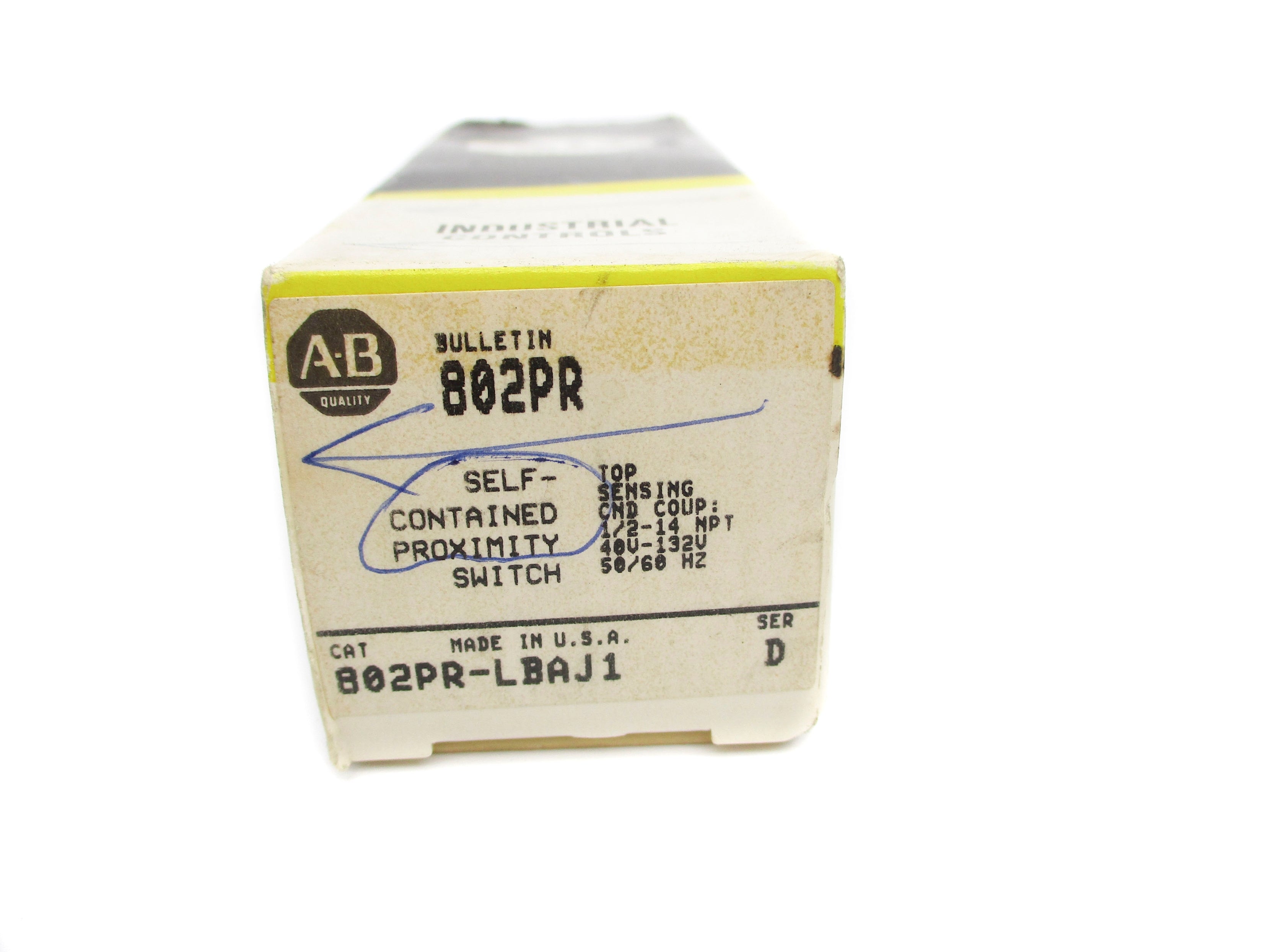 ALLEN BRADLEY 802PR-LBAJ1 SER. D (BK/YL) NSMP