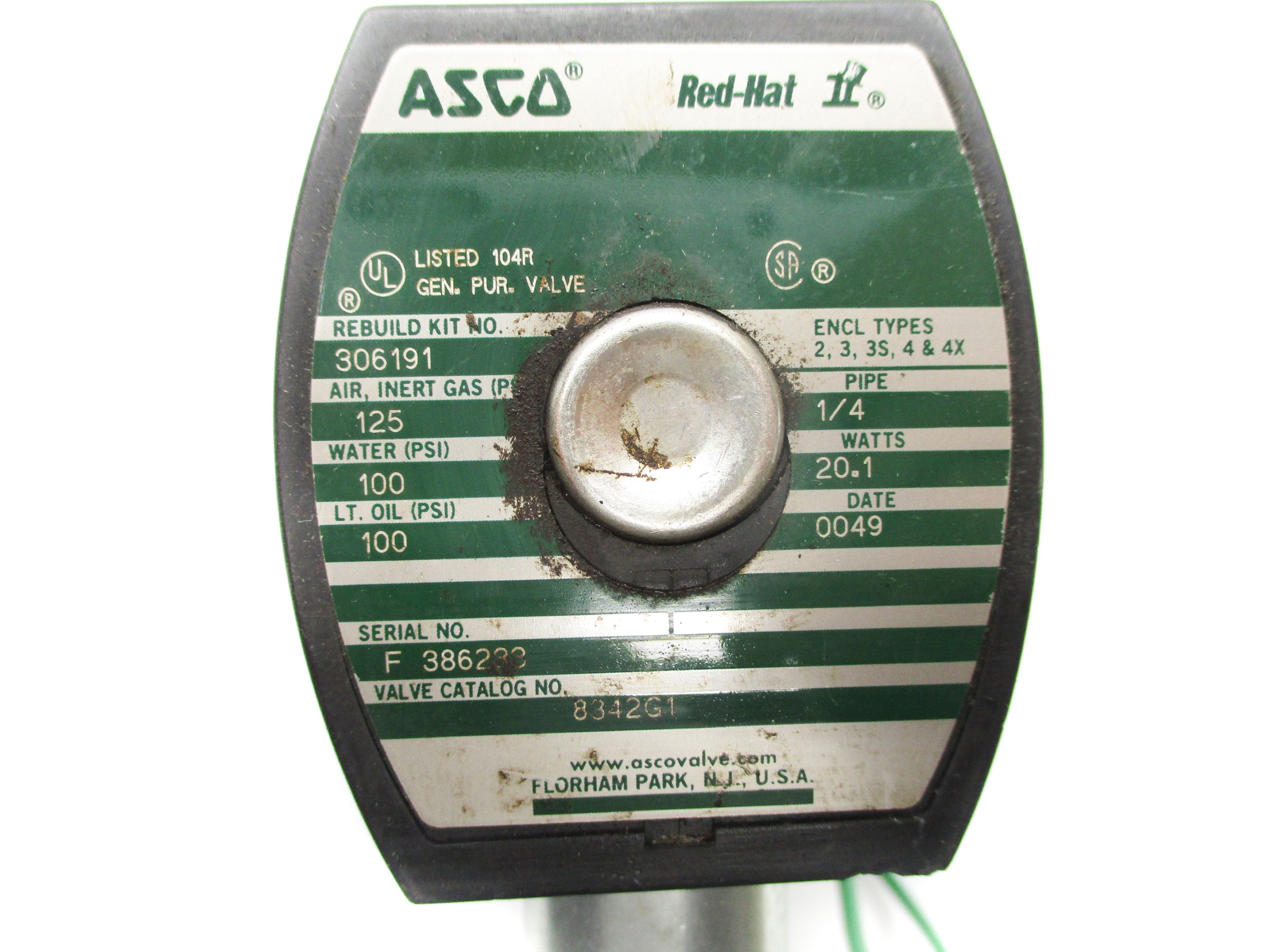 ASCO 8342G1 110/120V 125/100PSI UNMP