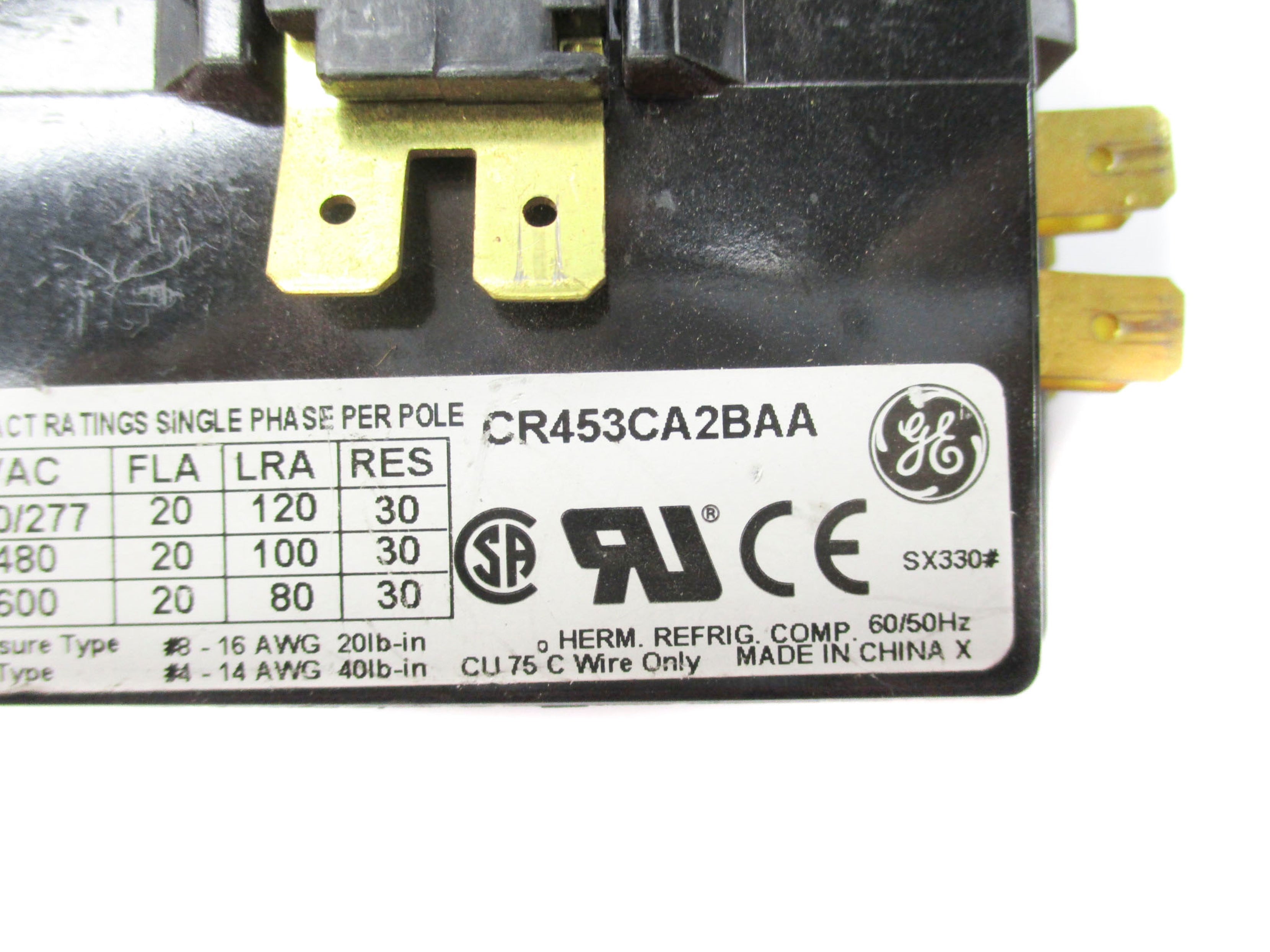 GENERAL ELECTRIC CR453CA2BAA 208/240V UNMP